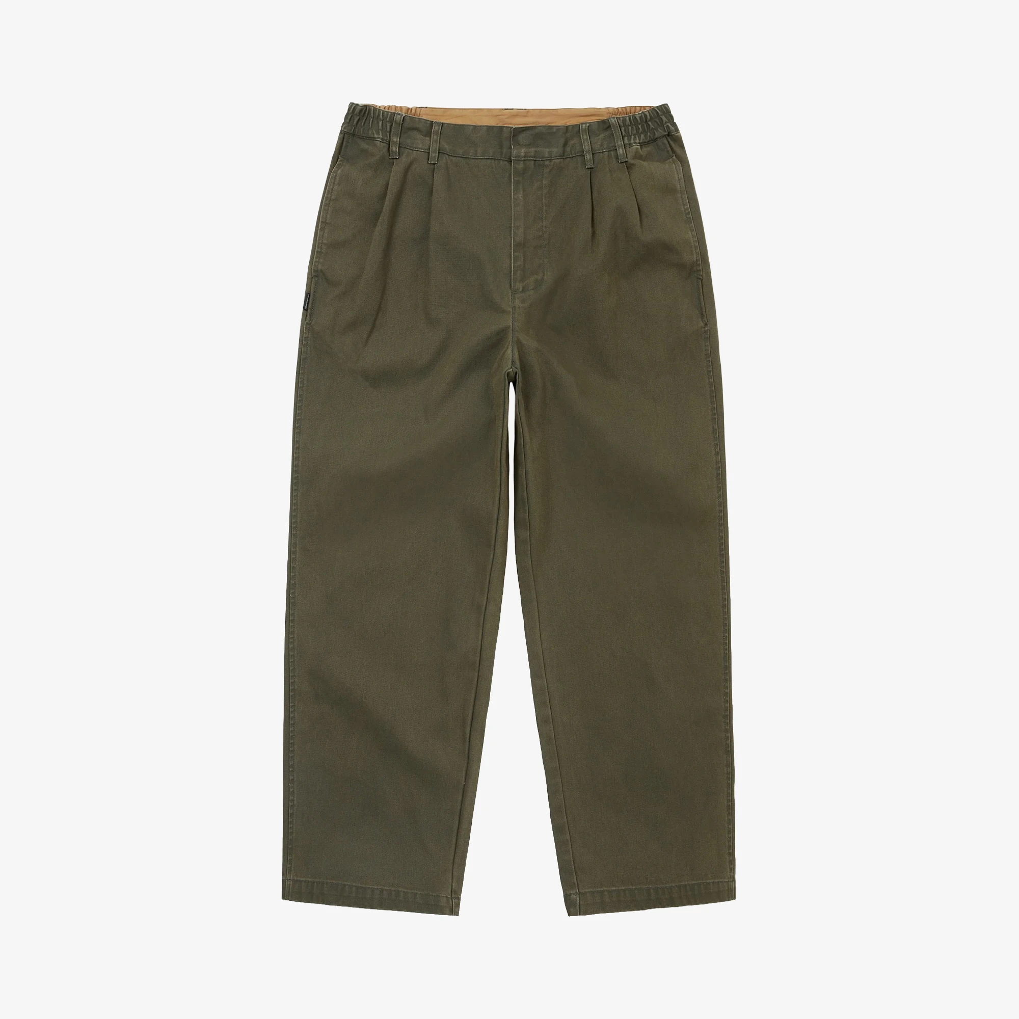 thisisneverthat Double Pleated Wide Pant 'Dark Olive' - WUNDER