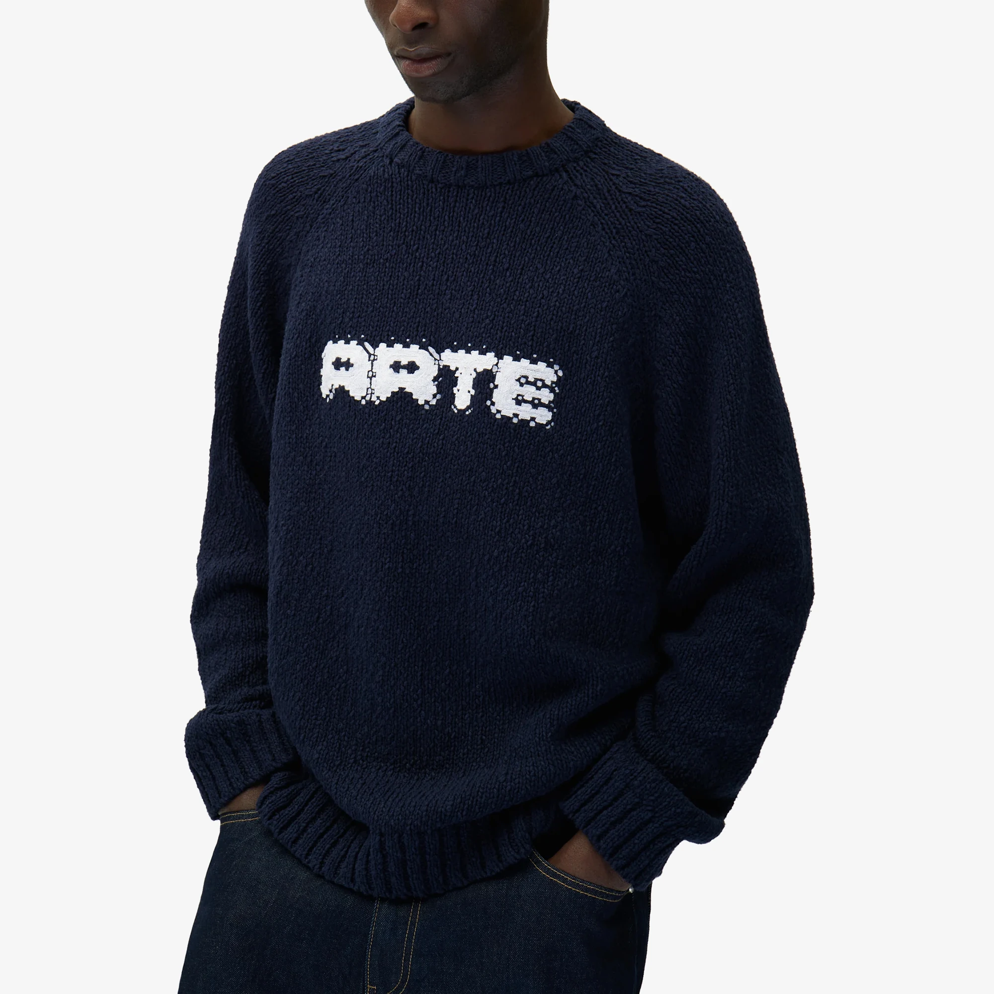Pixel Front Knit 'Navy'