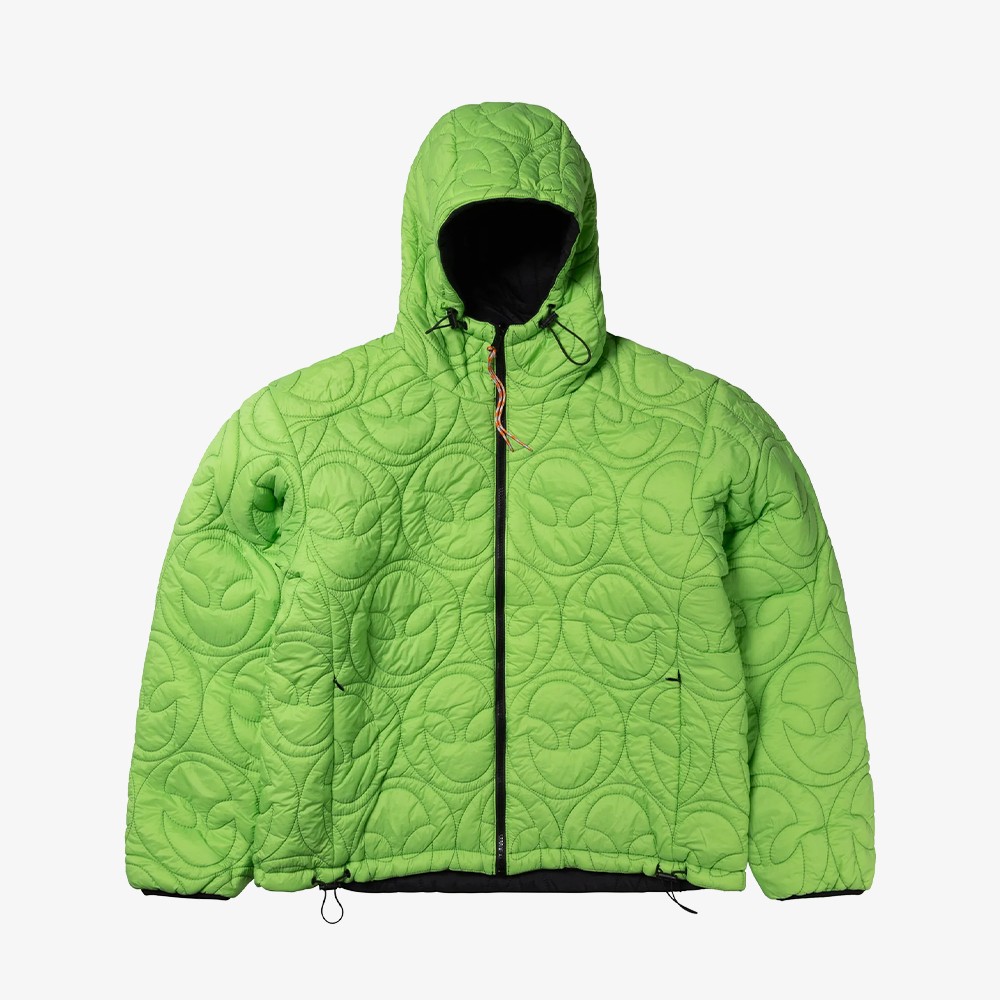 Alien-O Reversible Quilted Liner Jacket 'Black & Green'