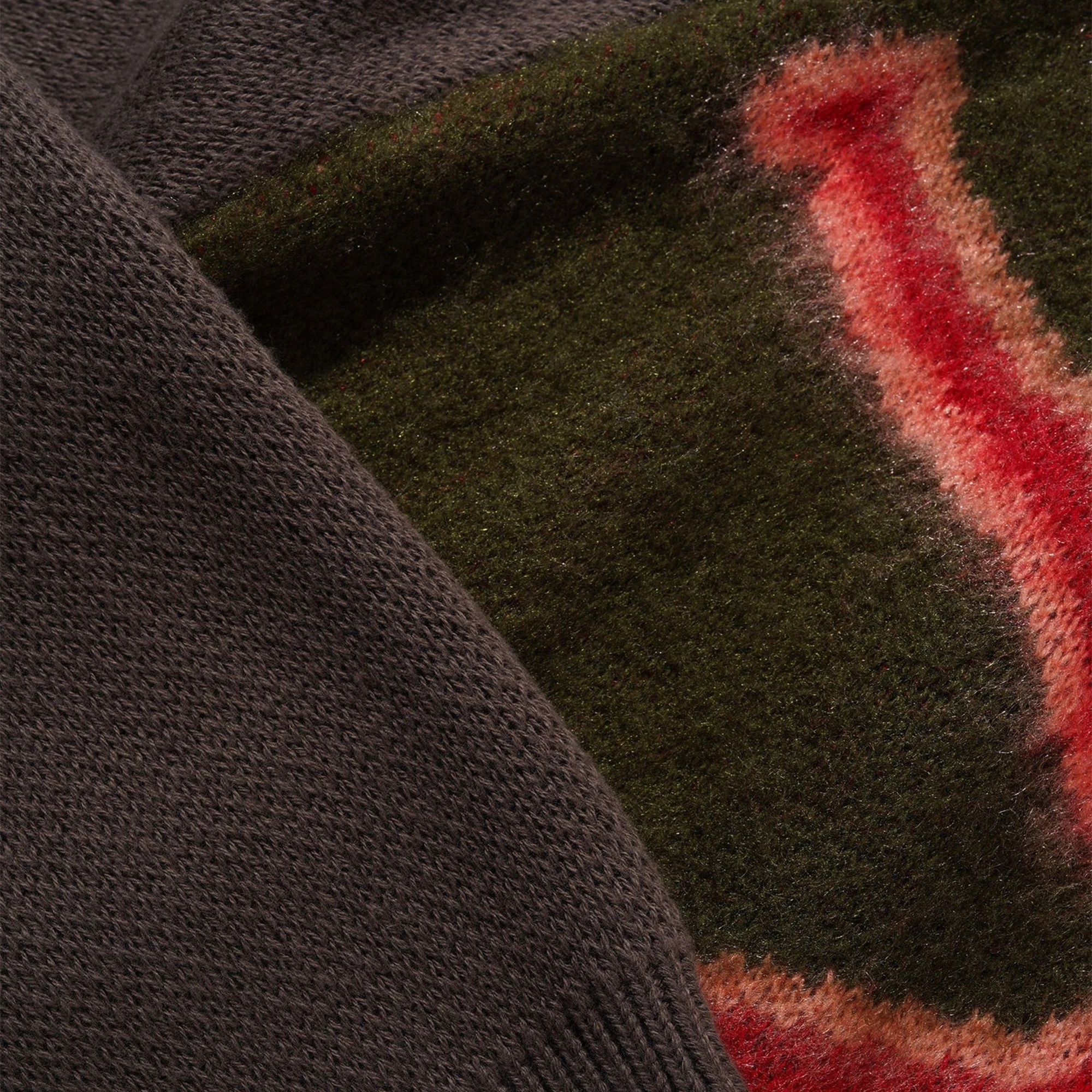 Beetle Zip-Thru Knit Sweater 'Olive'