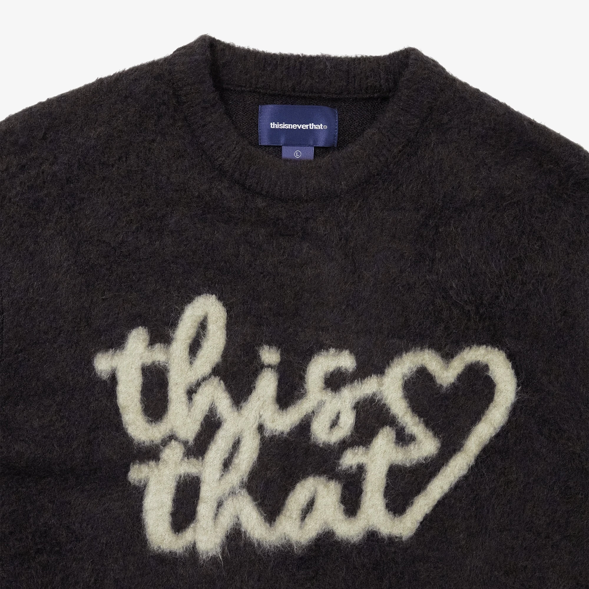 Heart Logo Knit Sweater 'Dark Navy'