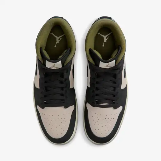 Air Jordan 1 Mid SE 'Off Noir Medium Olive' - Görsel 7