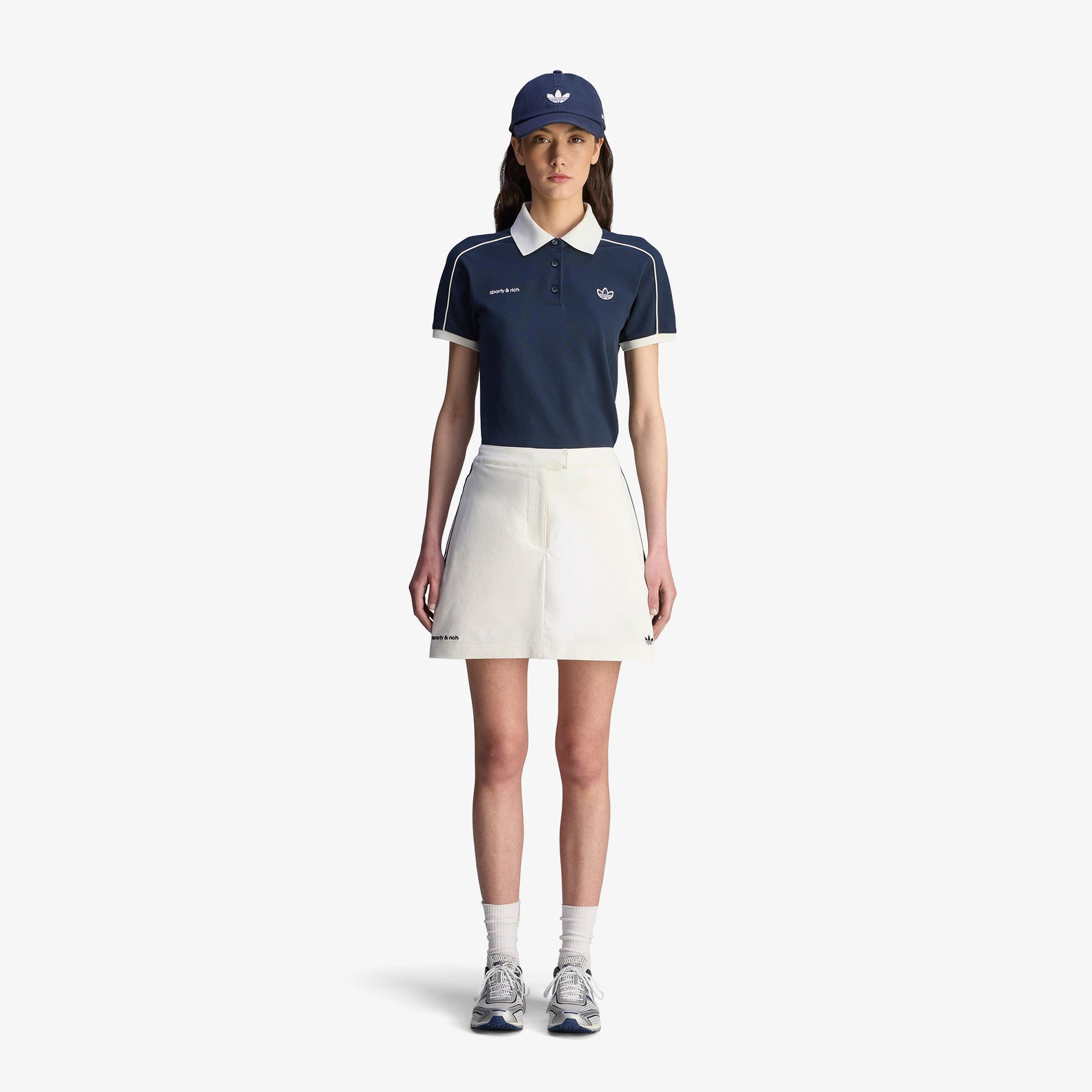 adidas x Sporty & Rich Shorts 'White Navy'