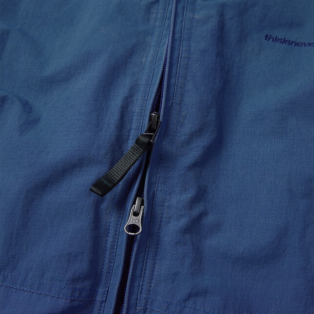 Washed Down Puffer Jacket 'Blue'