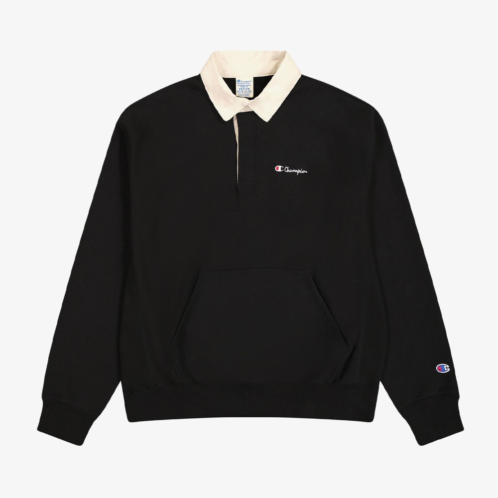 Polo Neck Sweatshirt 'Black'