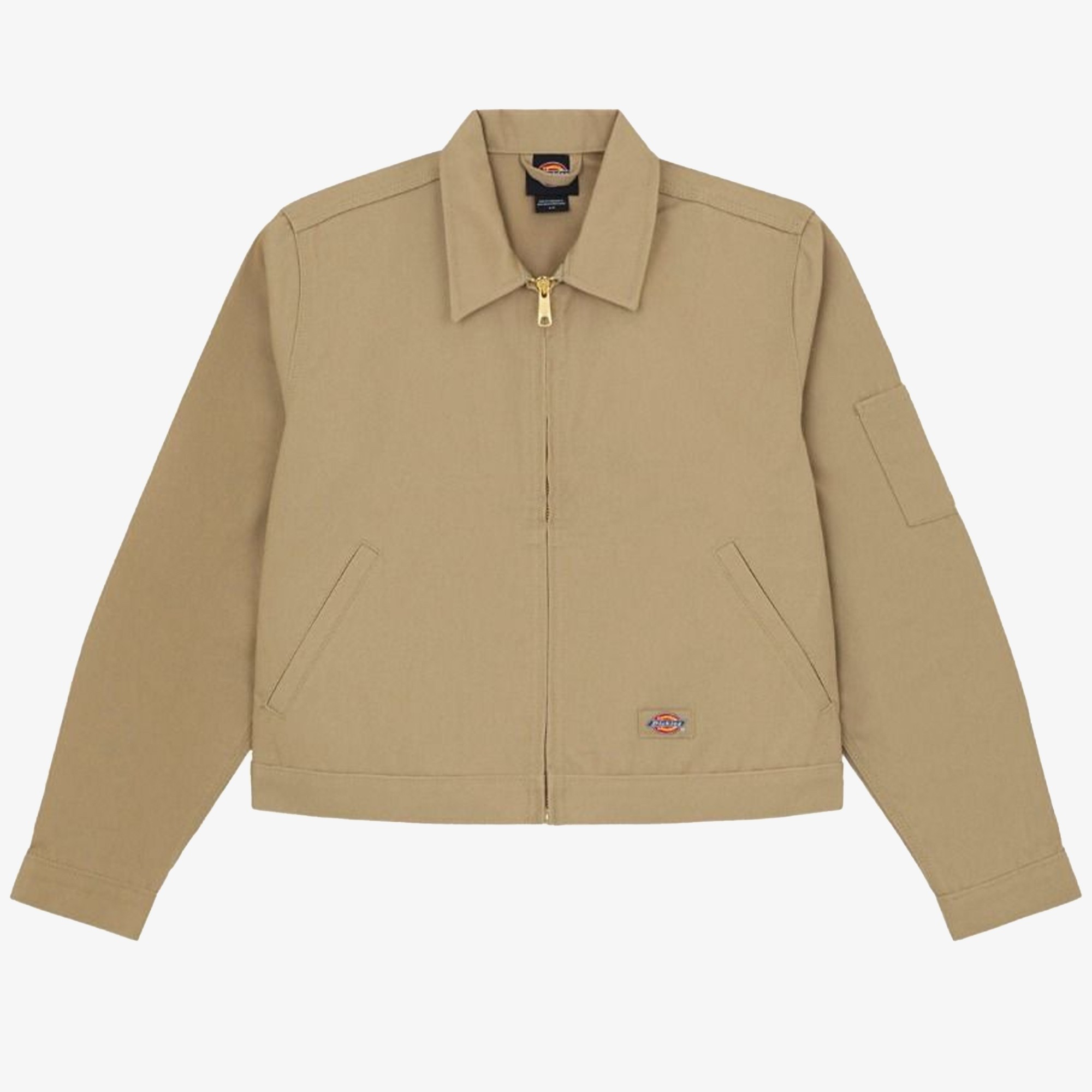 Unlined Cropped Eisenhower Jacket in 'Khaki'