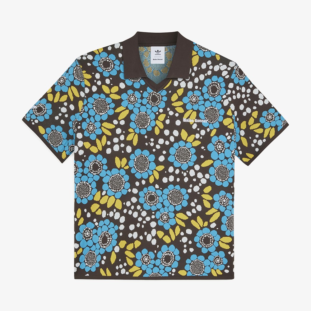 Wales Bonner x adidas Knit Floral Polo Shirt 'Multi'