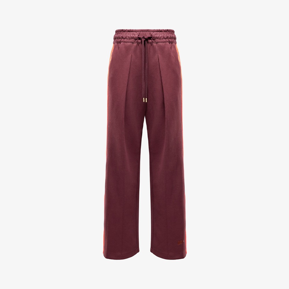 Naomi Osaka High-Waisted Loose Knit Pant 'Burgundy Crush'