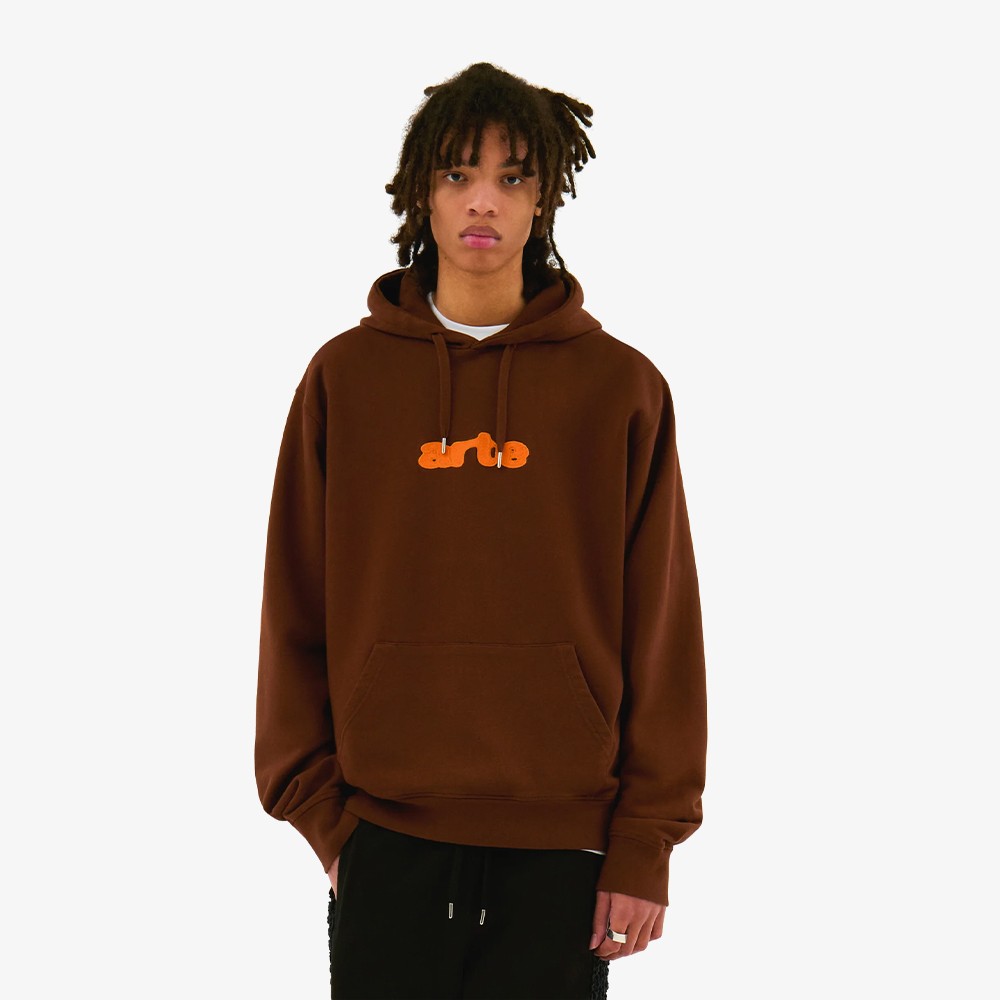 Embroidery Logo Hoodie 'Brown'