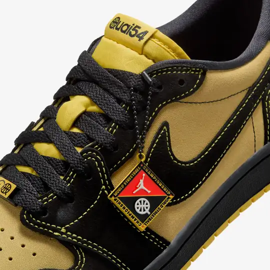 Air Jordan 1 Retro Low Quai 54 'Black Tour Yellow Red' - Görsel 10
