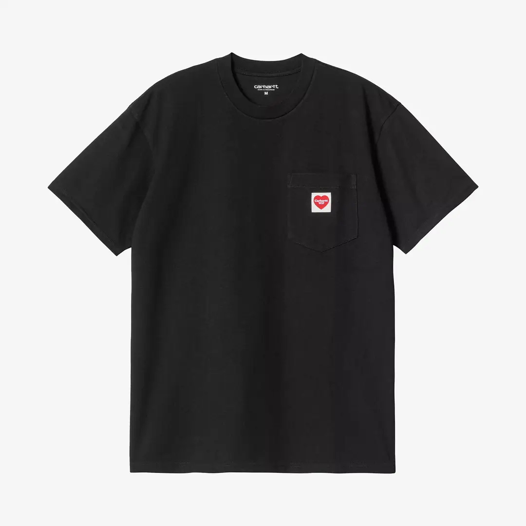 Carhartt WIP S/S Pocket Heart T-Shirt 'Black' - WUNDER
