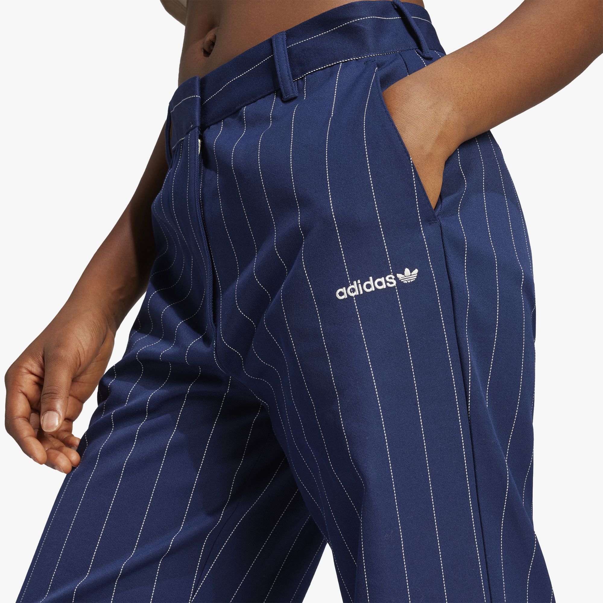 Pinstripe Twill Loose Pants