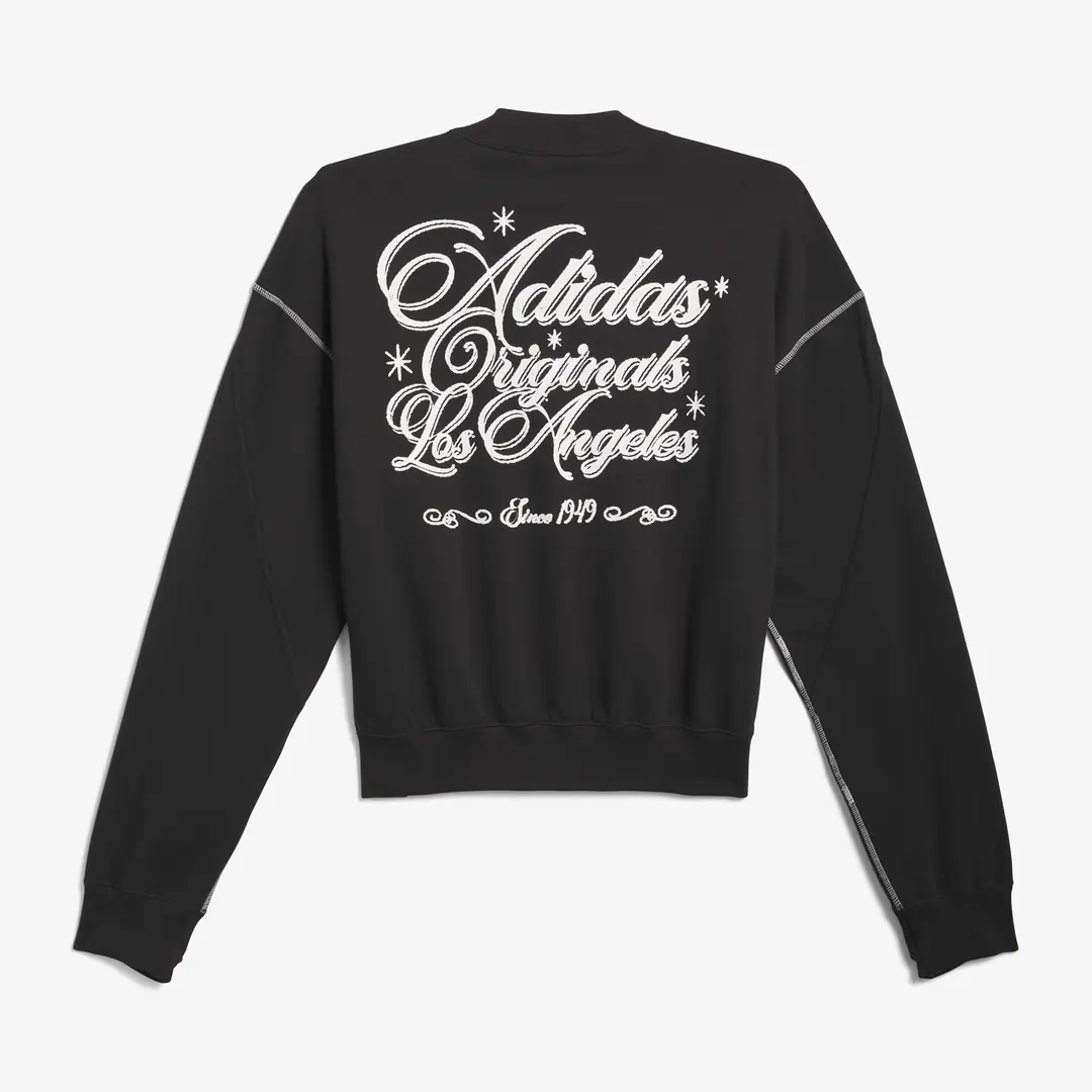 adidas Santa Monica Crewneck 'Black' - WUNDER