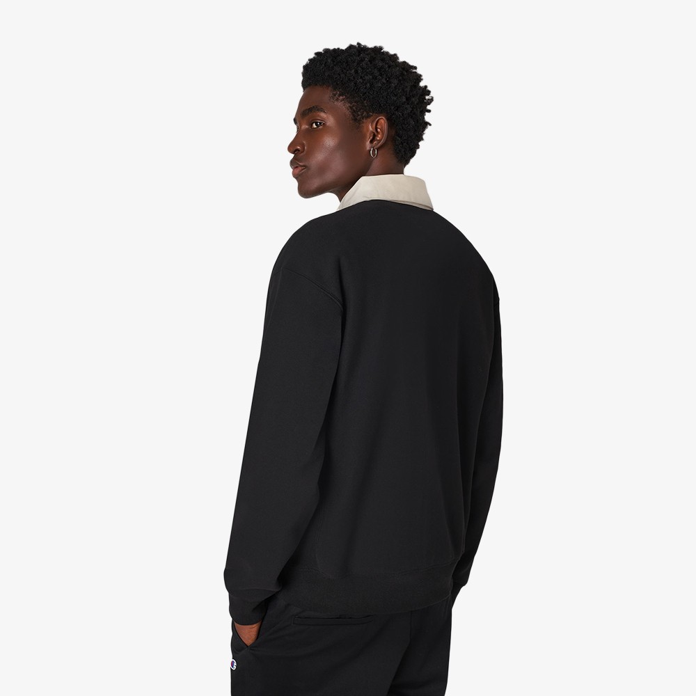 Polo Neck Sweatshirt 'Black'