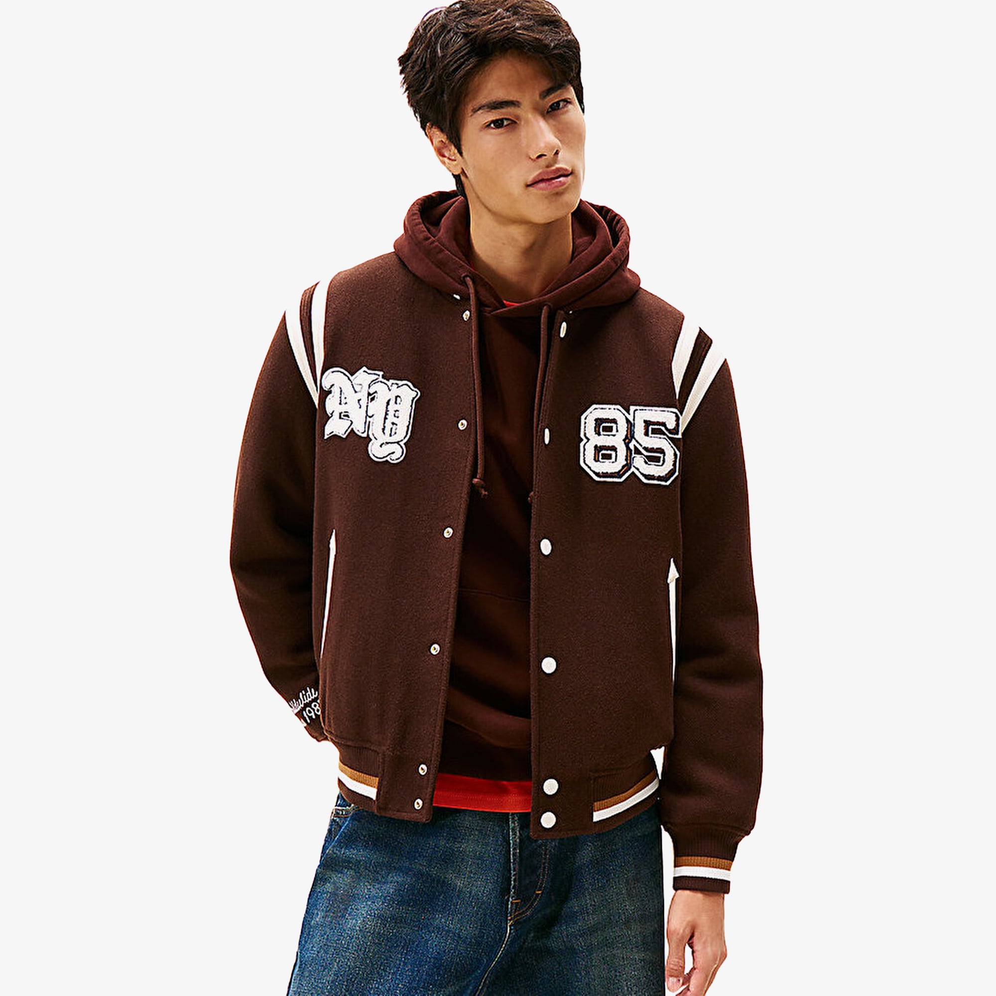 Best Varsity Bomber Jacket 'Rich Brown'