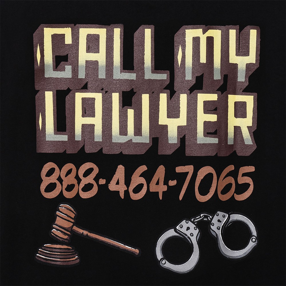 Call My Lawyer Sign T-Shirt 'Black'