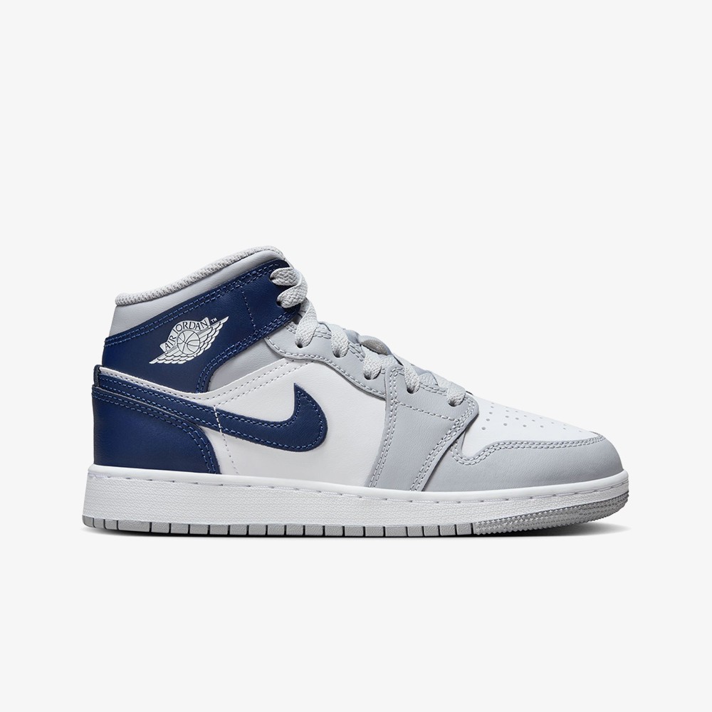 Air Jordan 1 Mid 'Wolf Grey Navy' (GS)