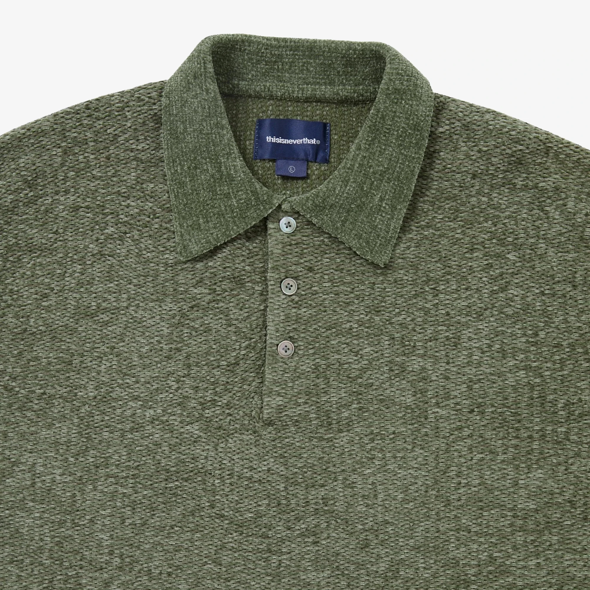 Velvet Knit Polo 'Green'