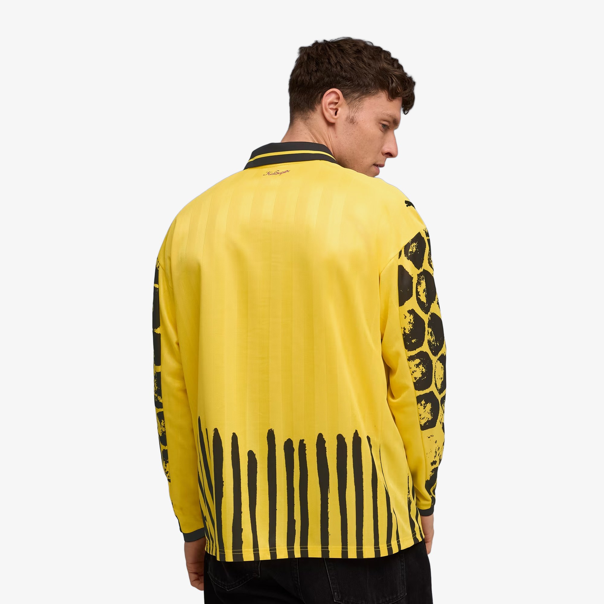 PUMA x KIDSUPER x BVB LS Retro Shirt 'Yellow'