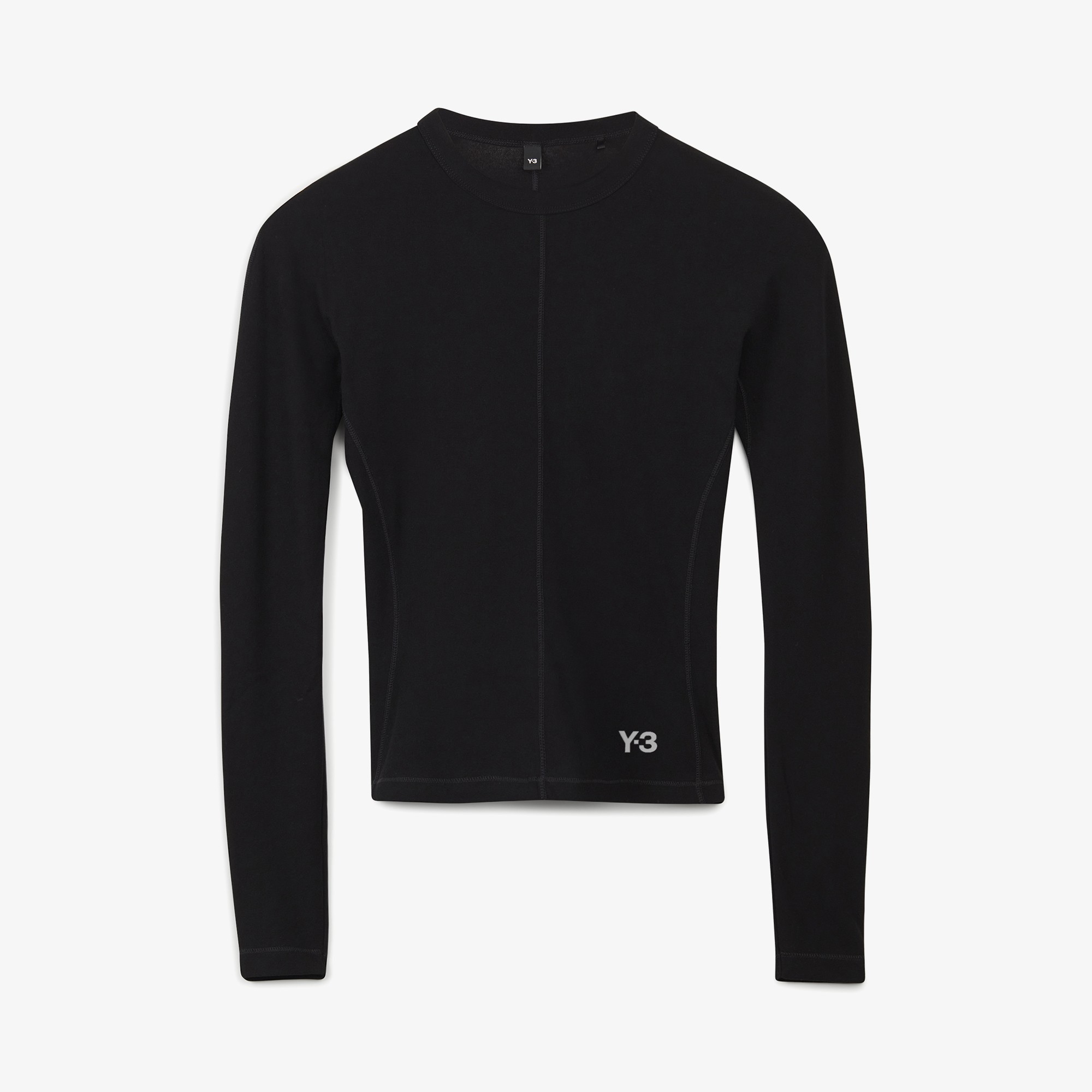 Fitted Long Sleeve Tee 'Black'