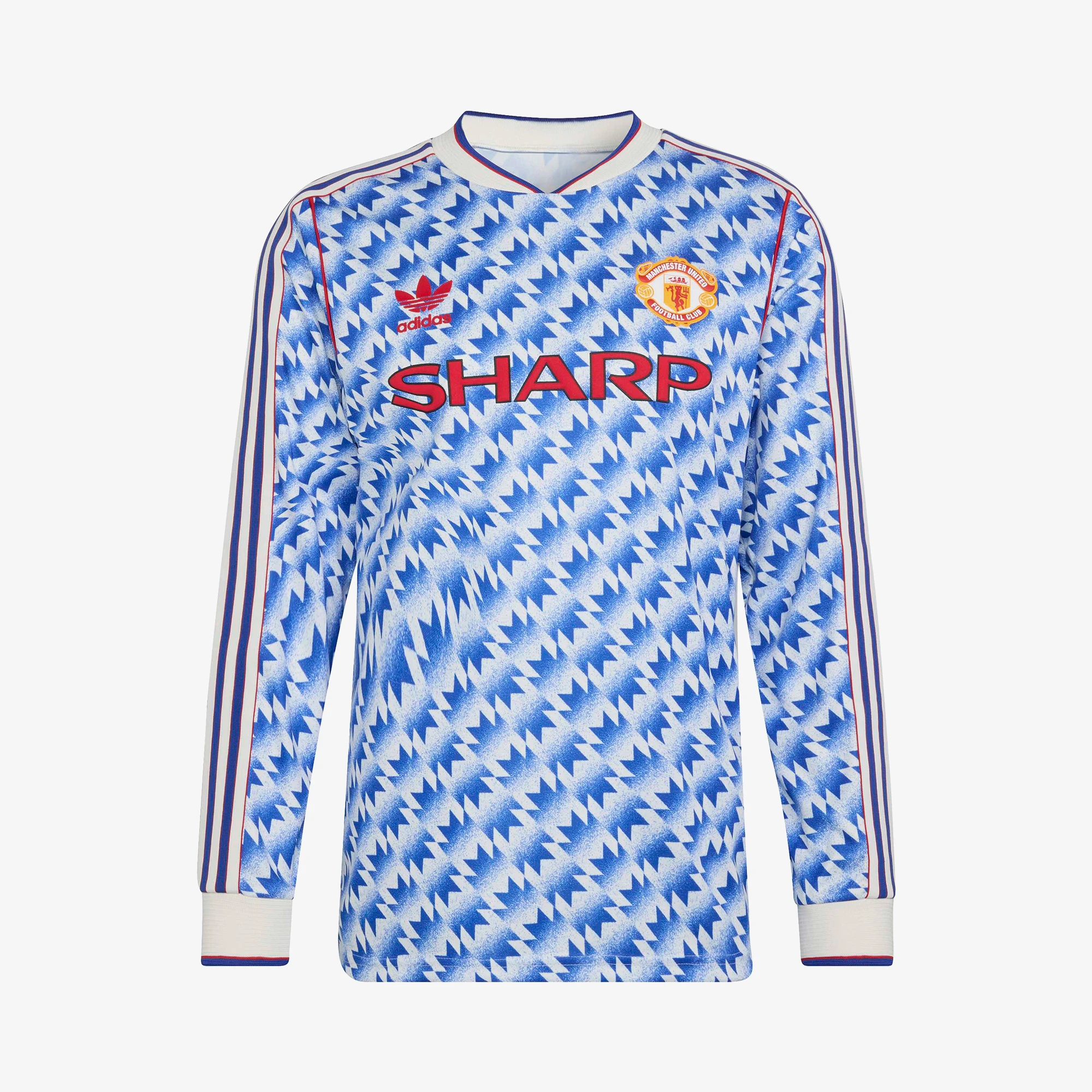  Manchester United 長袖シャツ 2XL adidas Manchester United Away Long Sleeve Jersey '90 'Multicolor