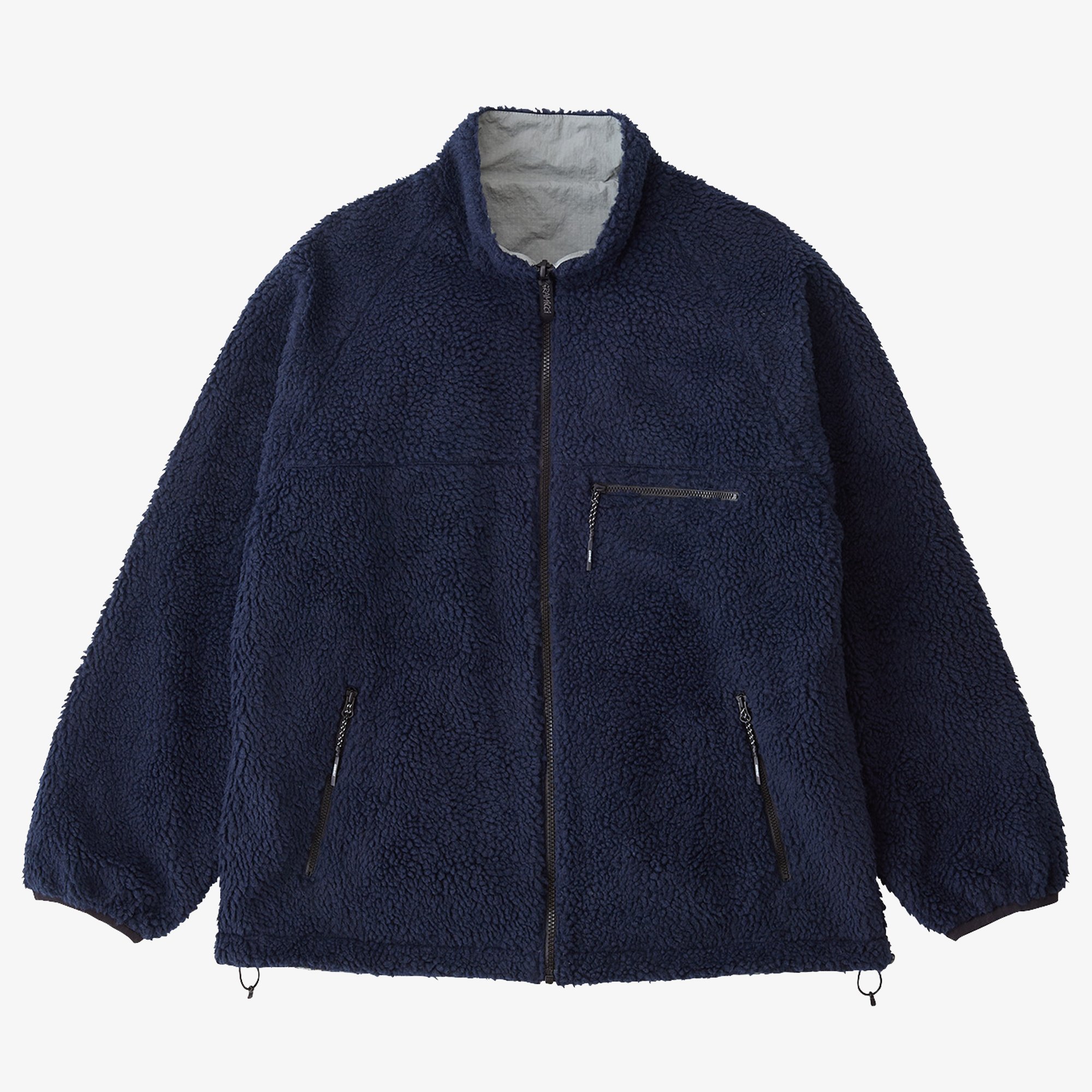 Reversible Sherpa Jacket 'Navy & Grey'