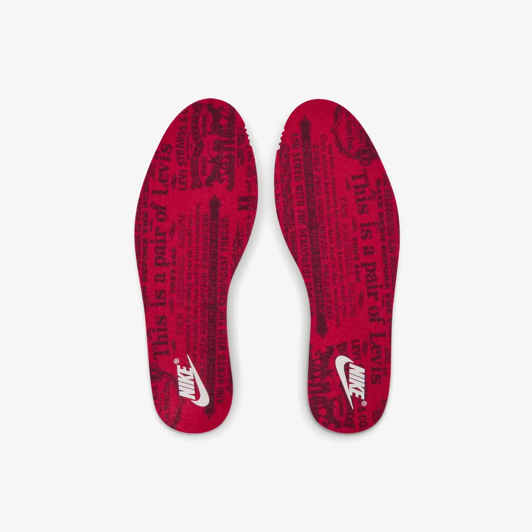 Air Jordan 3 x Levi's® 'Indigo and Gym Red' (PS) - WUNDER