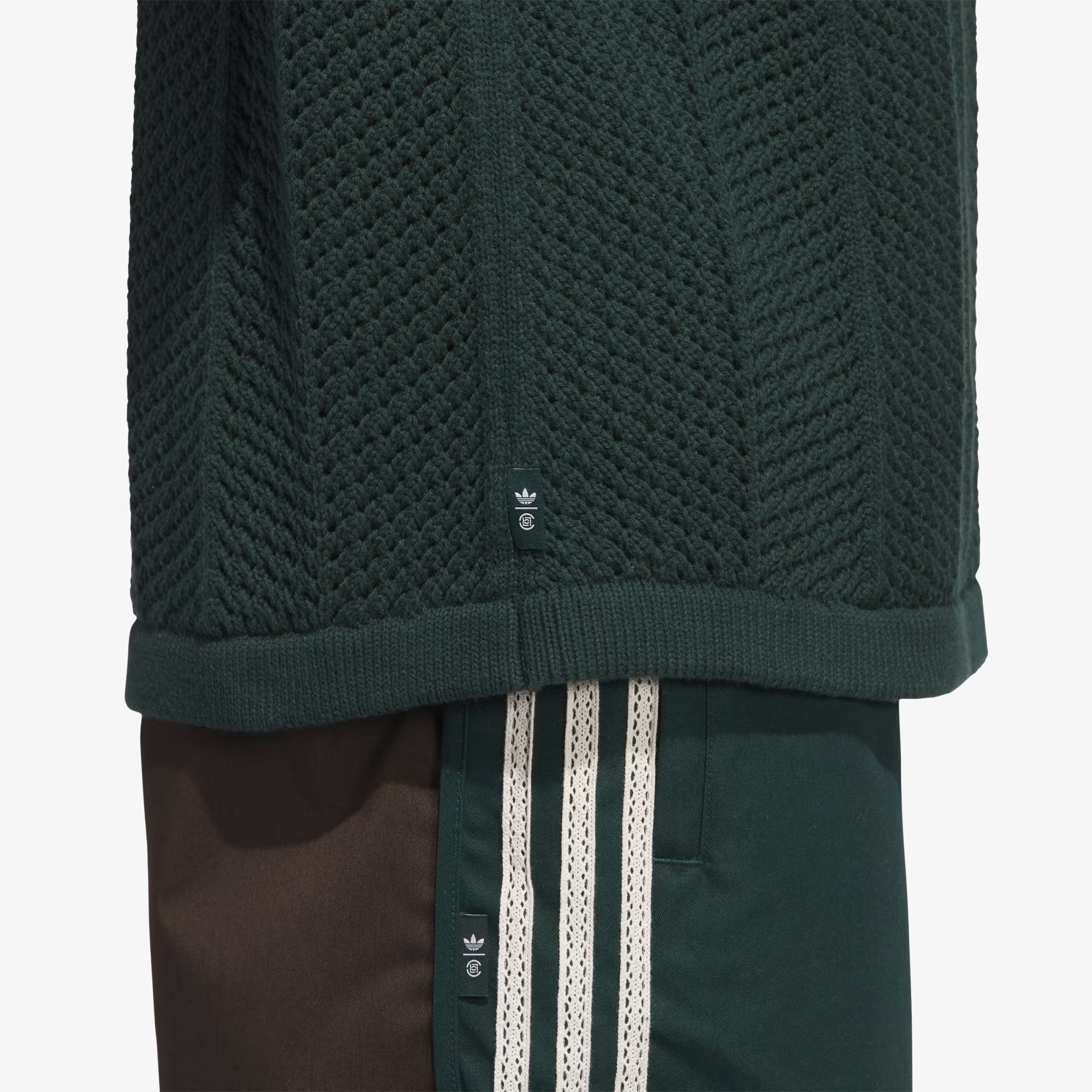 adidas x Clot Pique Knit Polo 'Green Night'