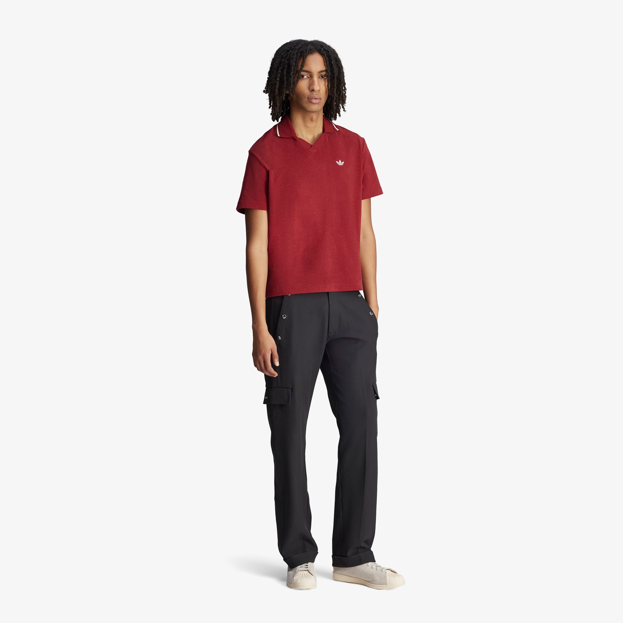 Wales Bonner x adidas Polo Shirt 'Collegiate Burgundy'