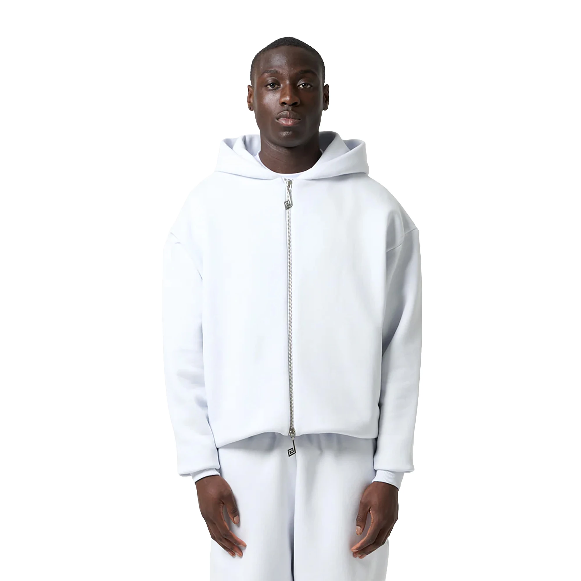 Perplex Two-Way Zip Hoodie 'Ice Blue' - WUNDER