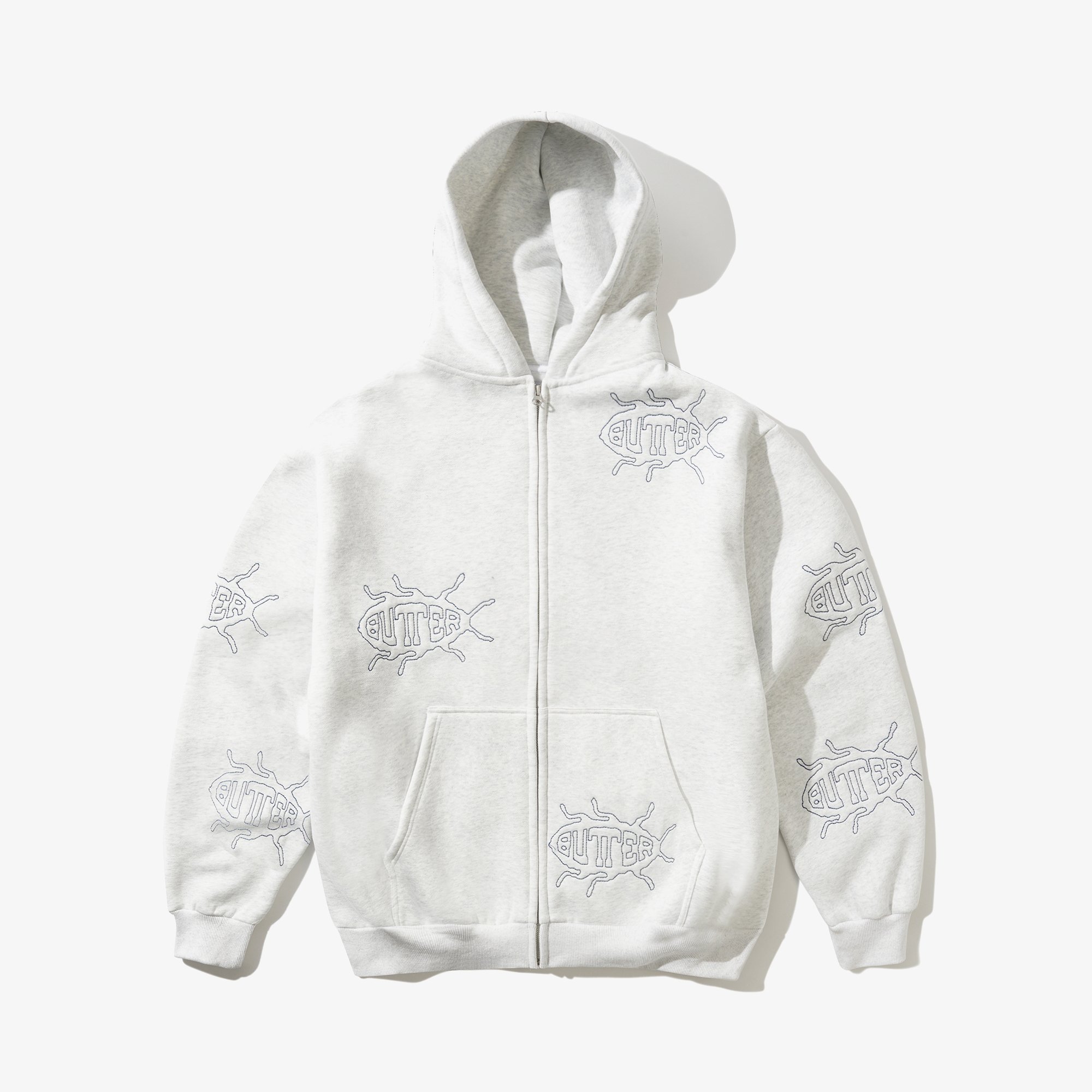 Roach Zip-Thru Hood 'Ash'