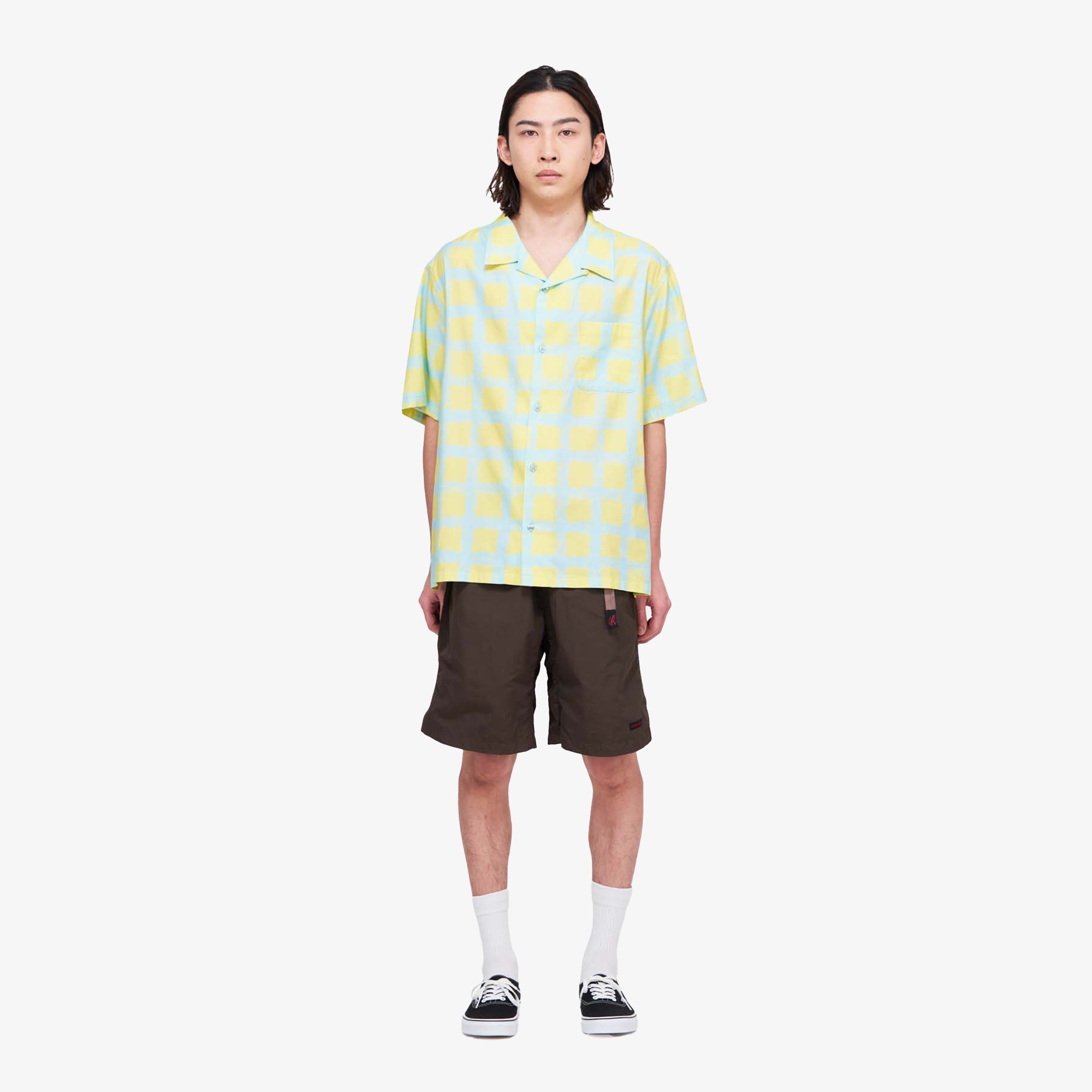 Checkered Rayon Shirt 'Glow'