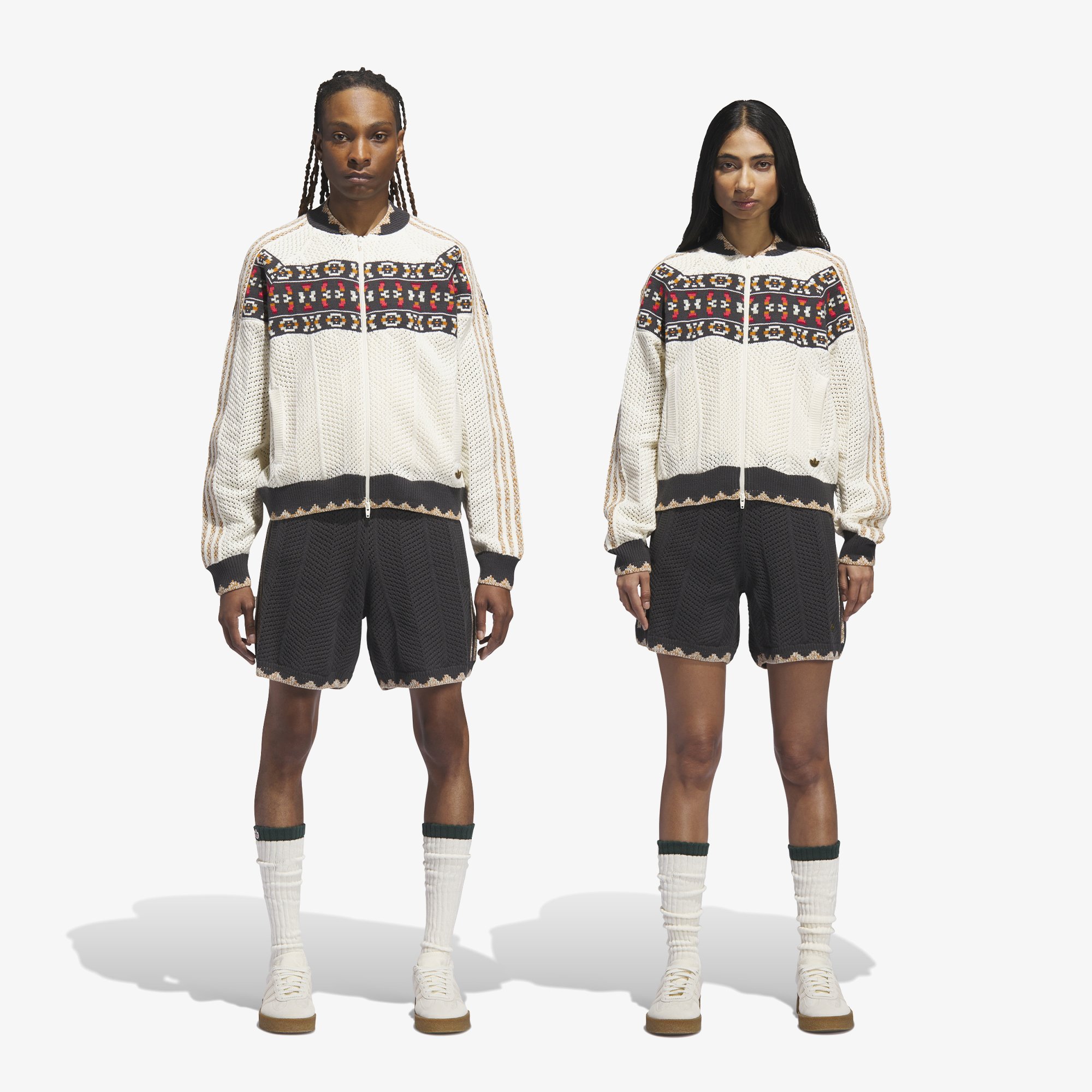 adidas x CLOT Crochet Track Top 'Cream White'