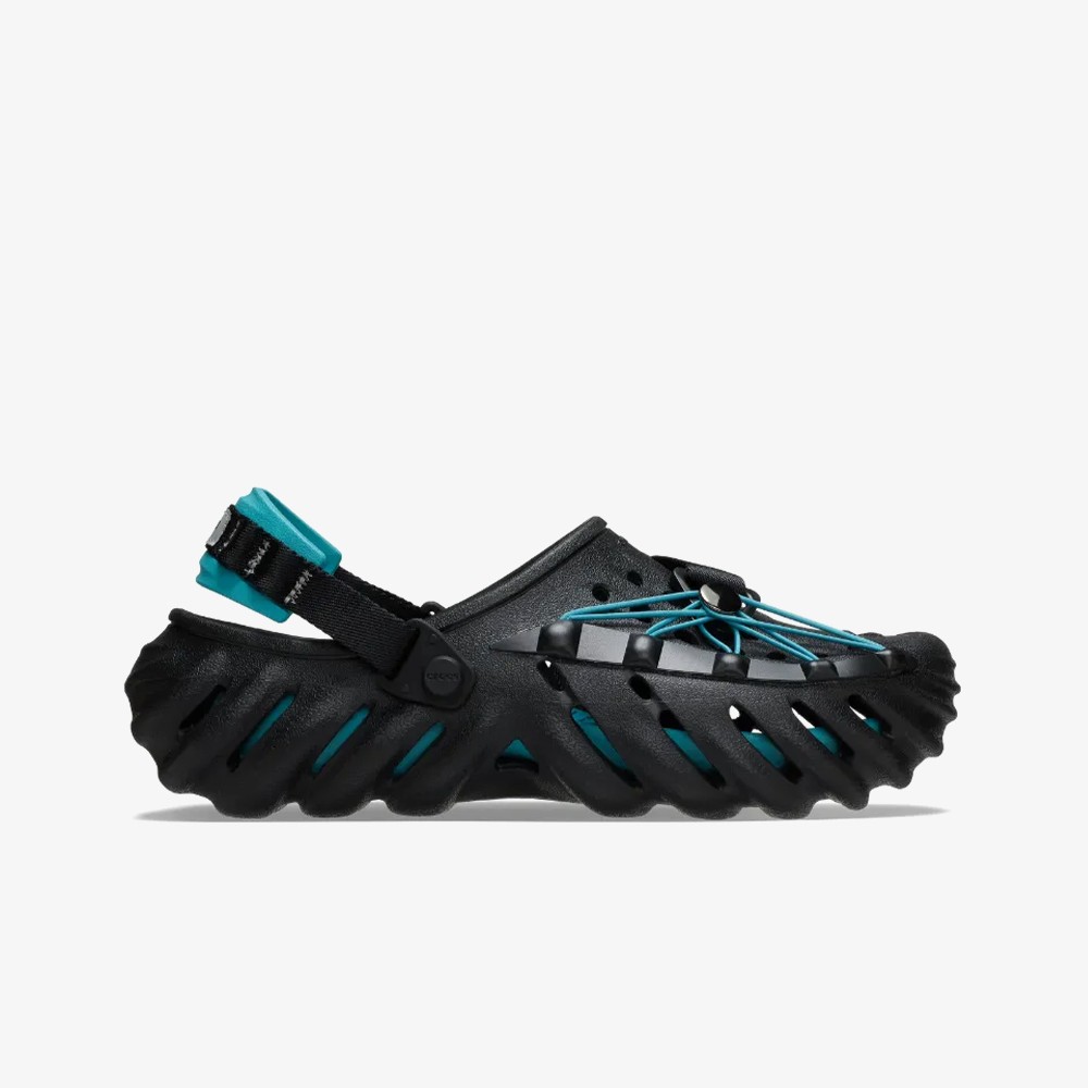 Echo Reflective Laces Clog 'Black Teal'