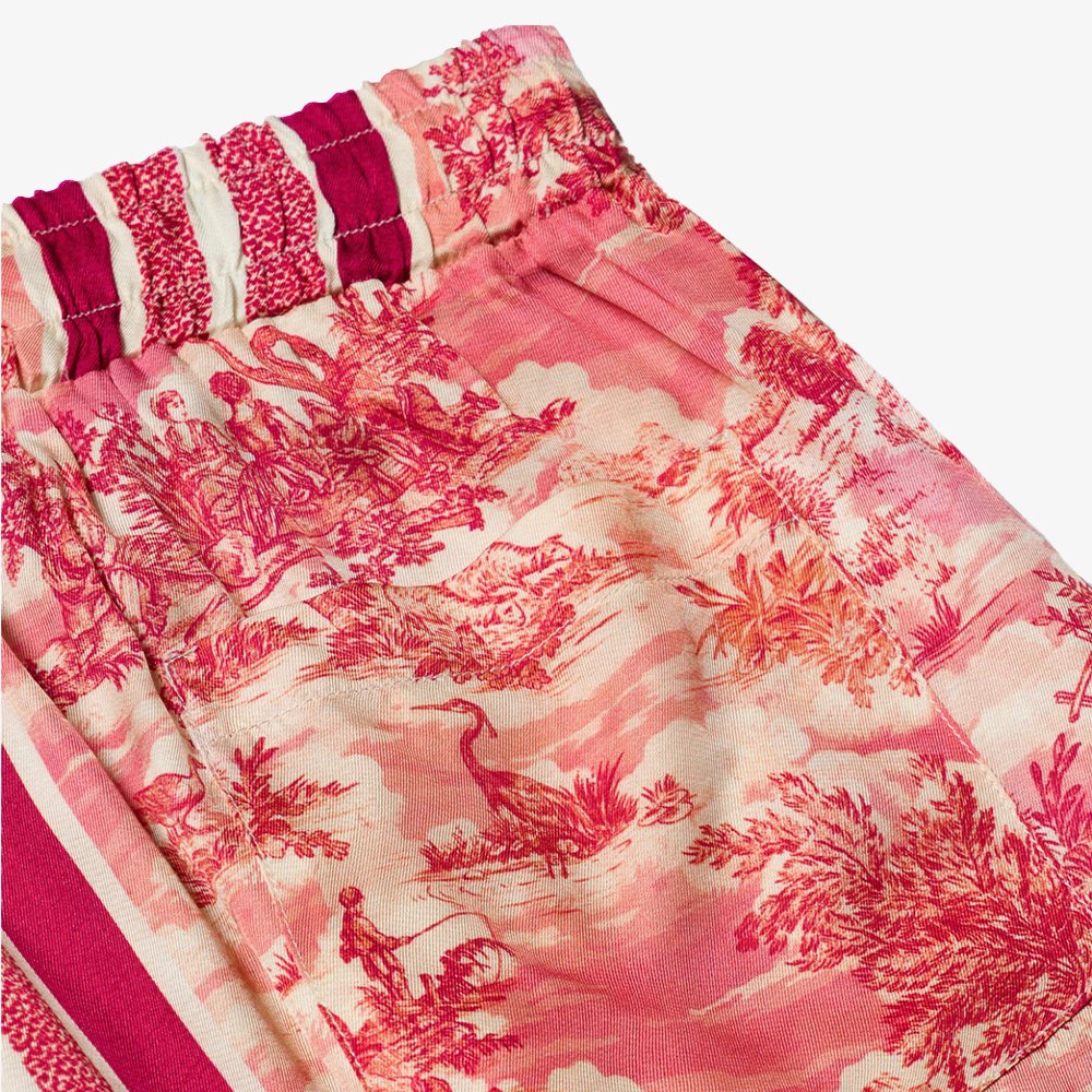 Toile De Jouy Slacker Pants