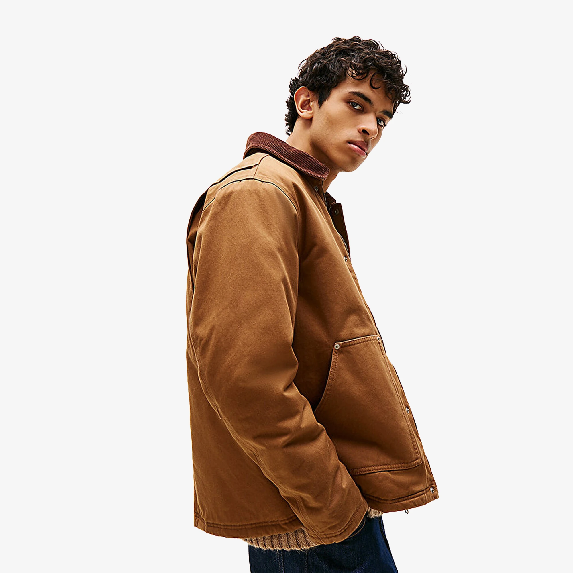 Twill Chore Jacket 'Brown'