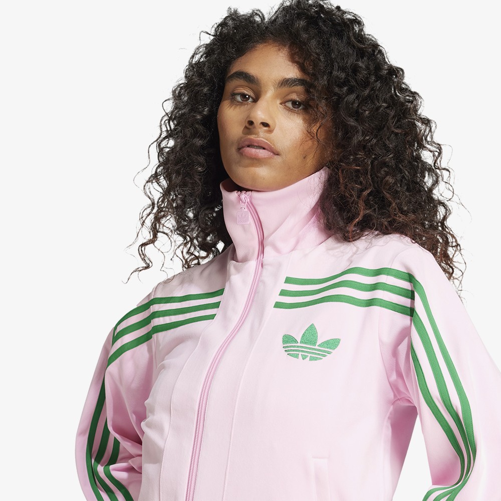 70s Velour Track Top 'True Pink'