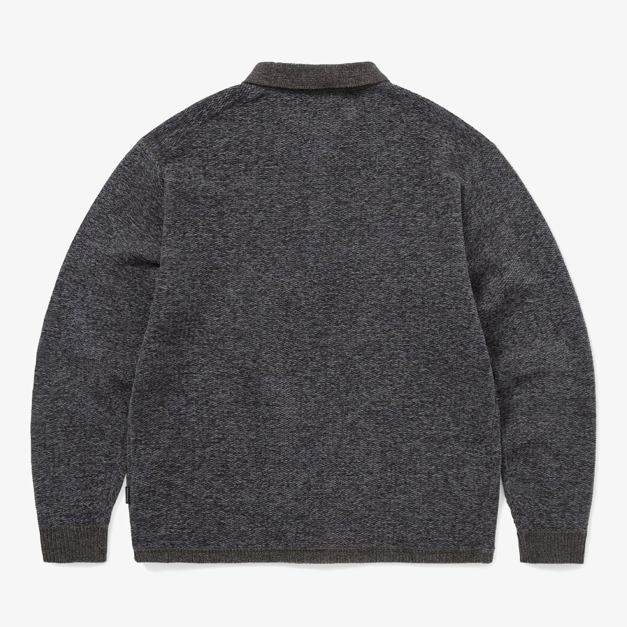 Velvet Knit Polo 'Charcoal'