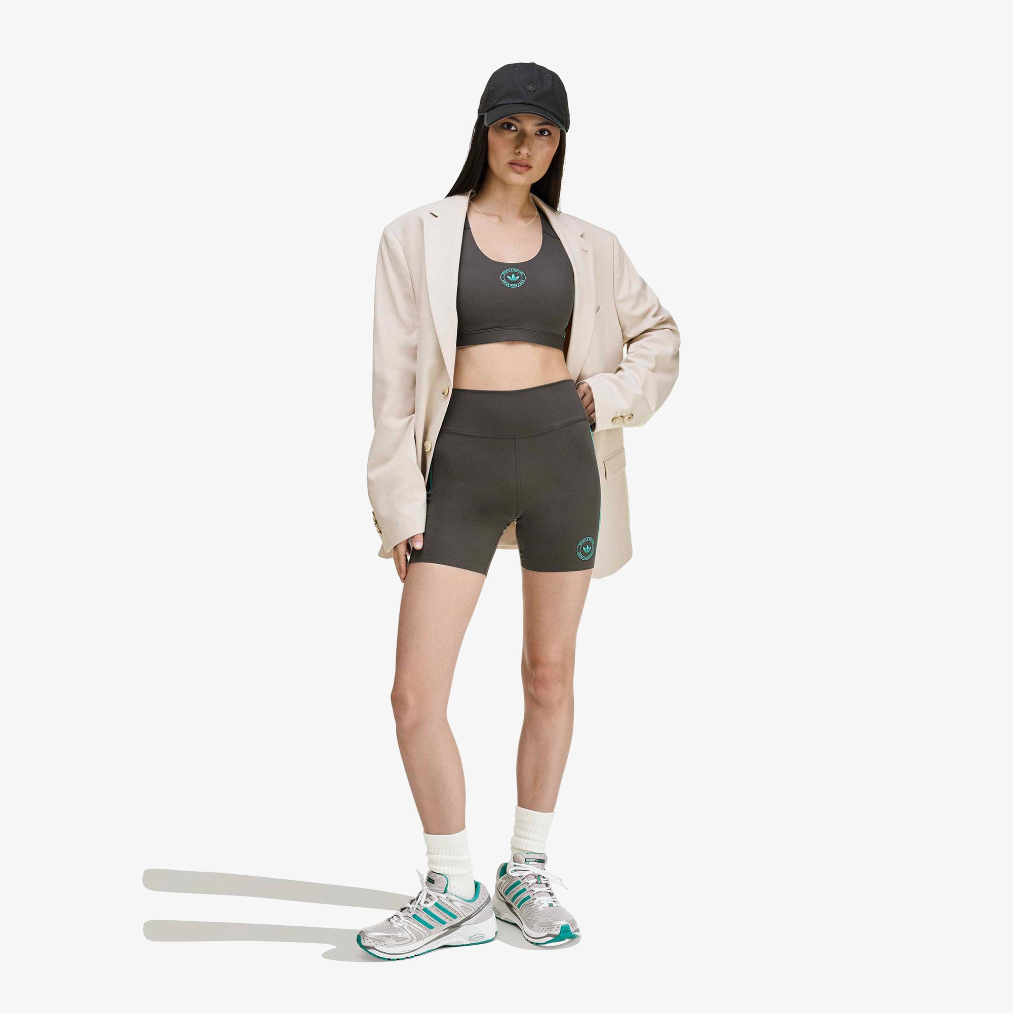 adidas x Sporty & Rich Bralette 'Carbon'
