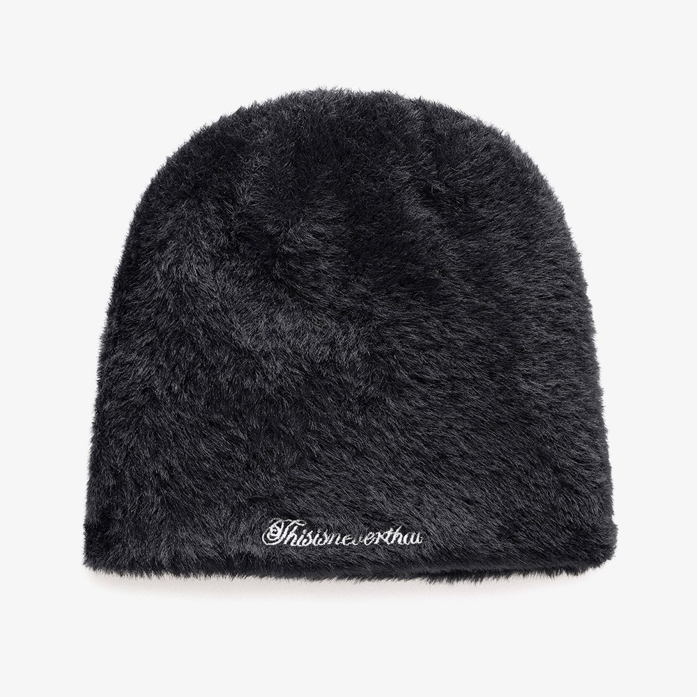 Shaggy No Cuff Beanie 'Black'