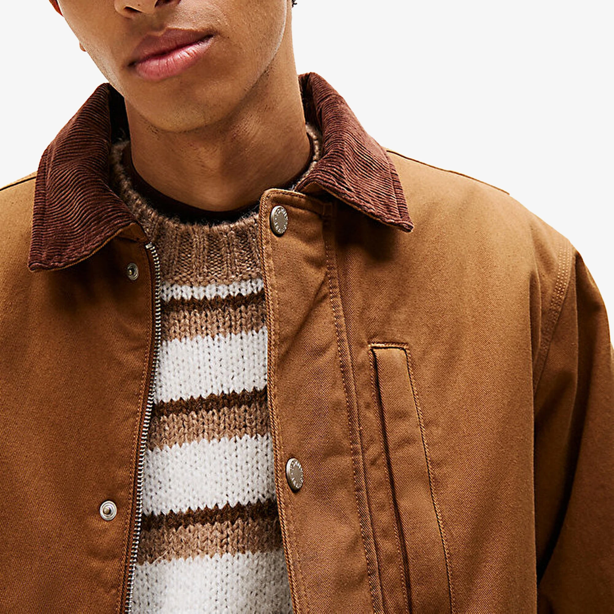 Twill Chore Jacket 'Brown'