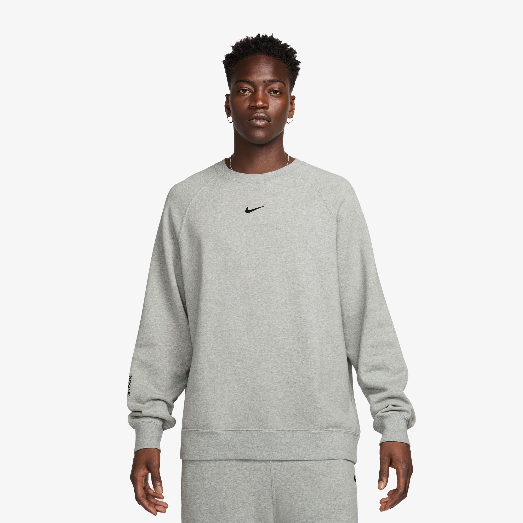 Nike x NOCTA Fleece Crewneck Sweatshirt 'Grey'