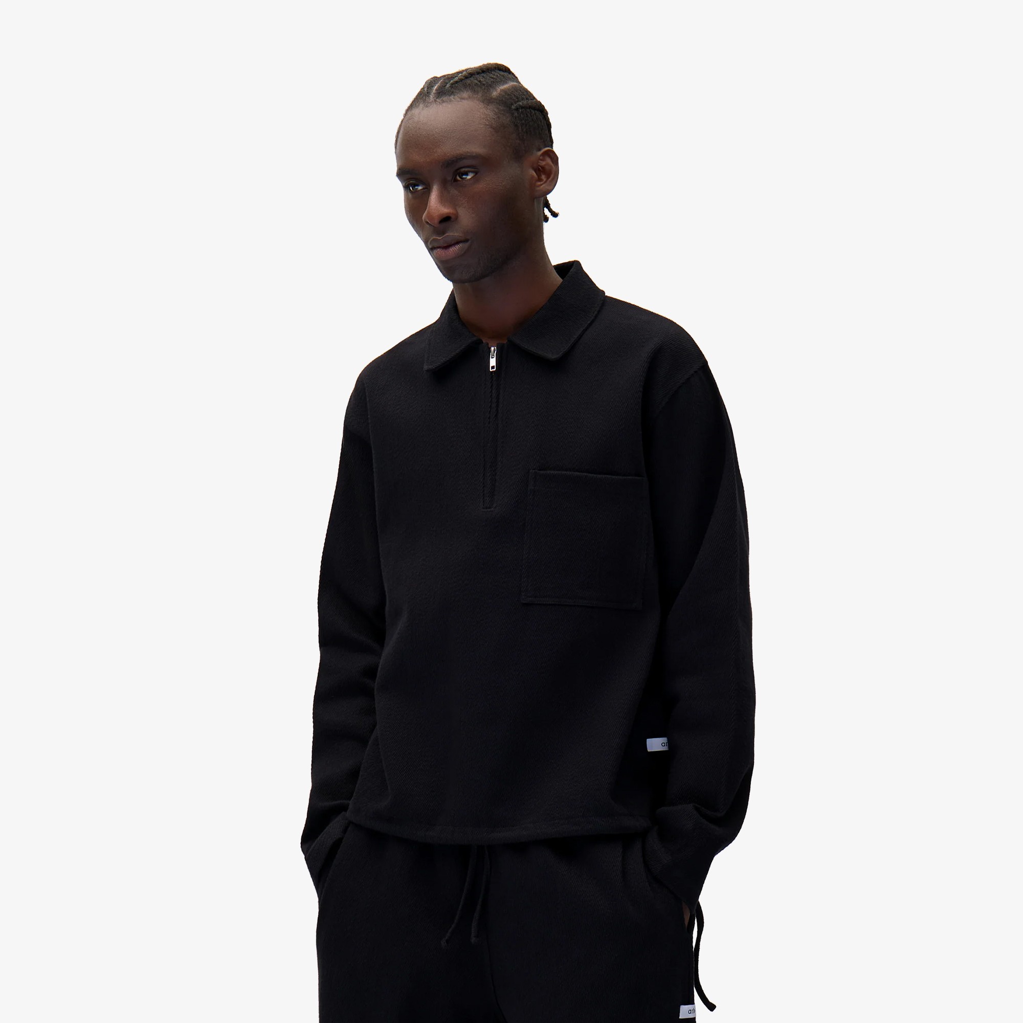 Label Pullover 'Black'