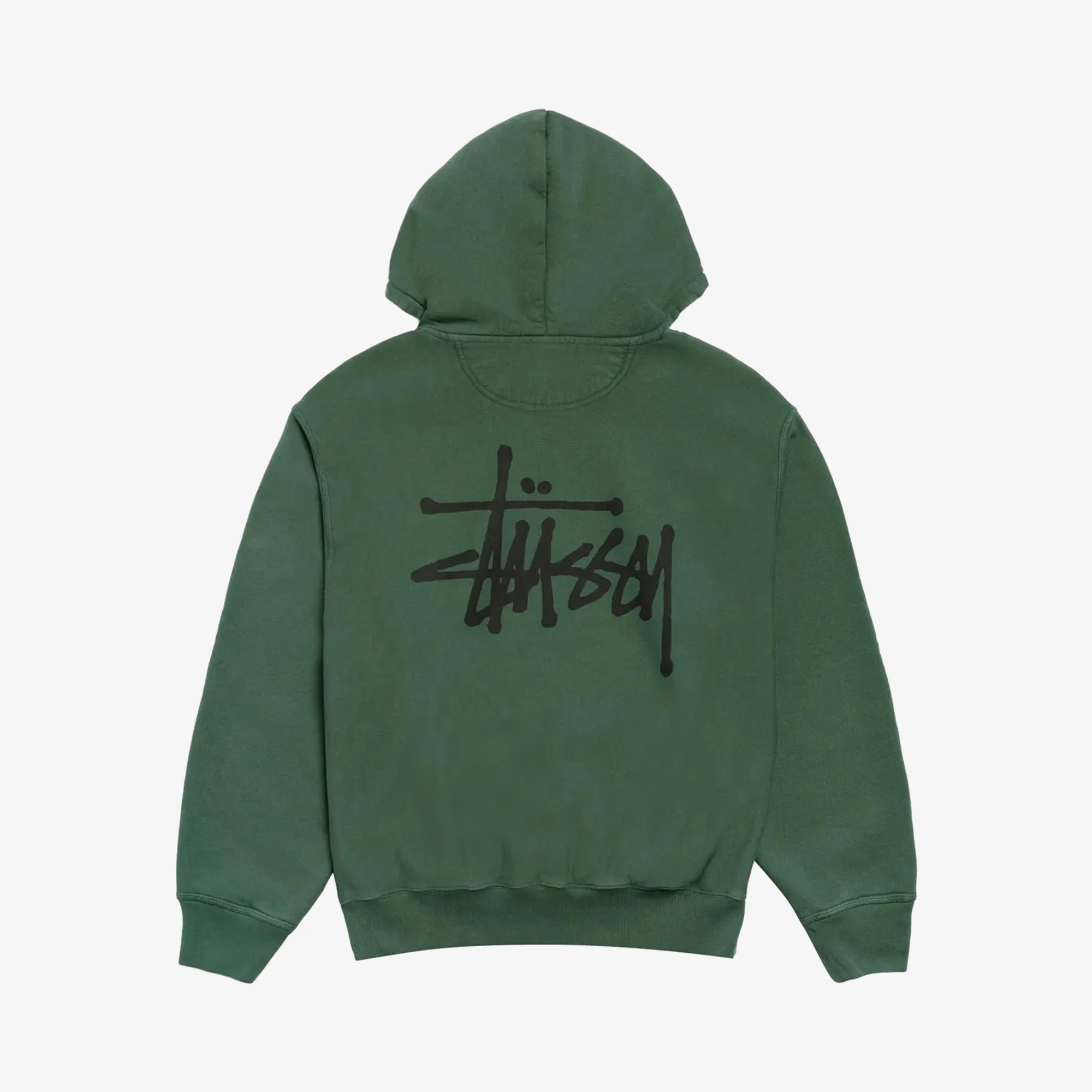 Stüssy Basic Stüssy Pig Dyed Ziphood 'Pine' - WUNDER