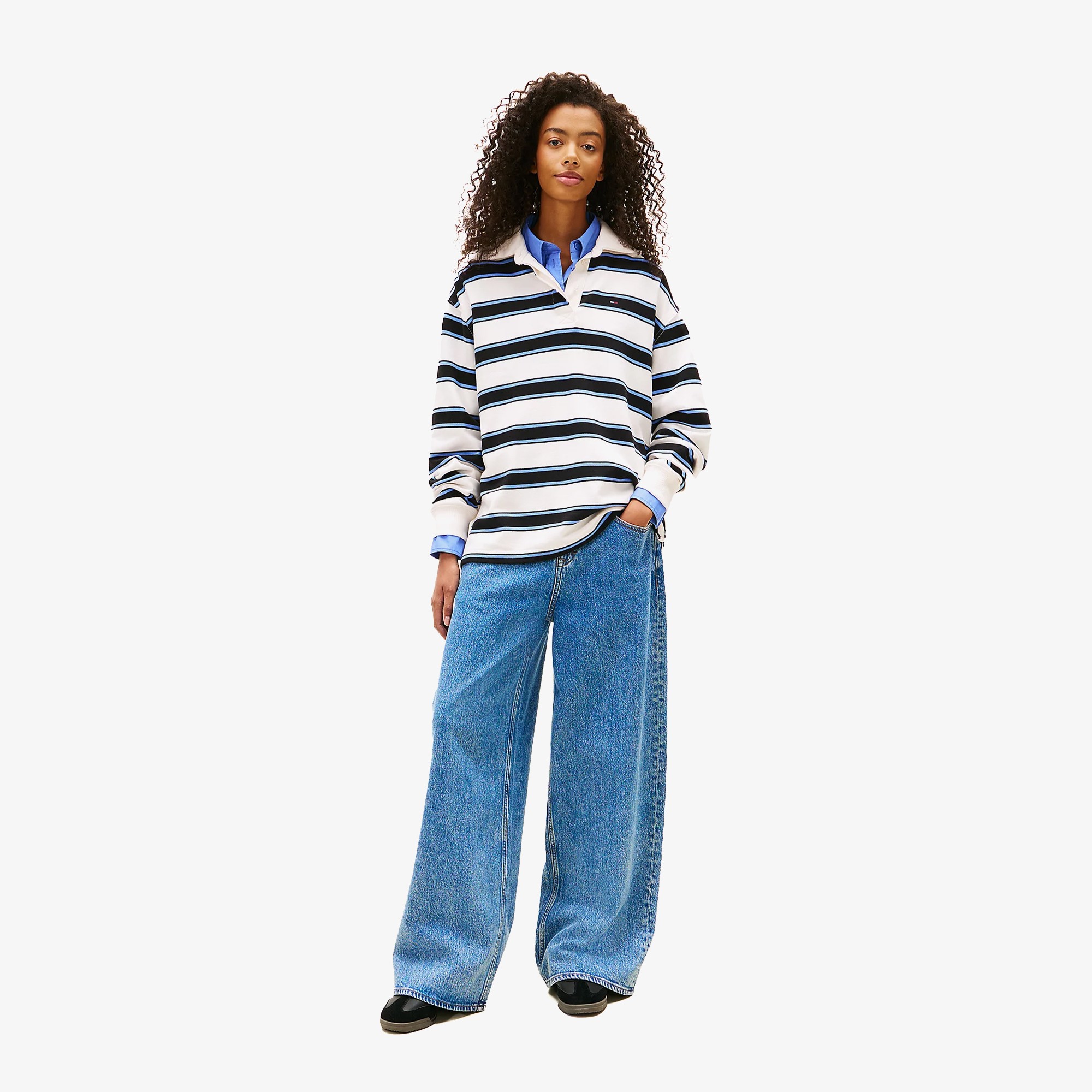 Mid Rise Loose Jeans 'Medium Blue' (W)