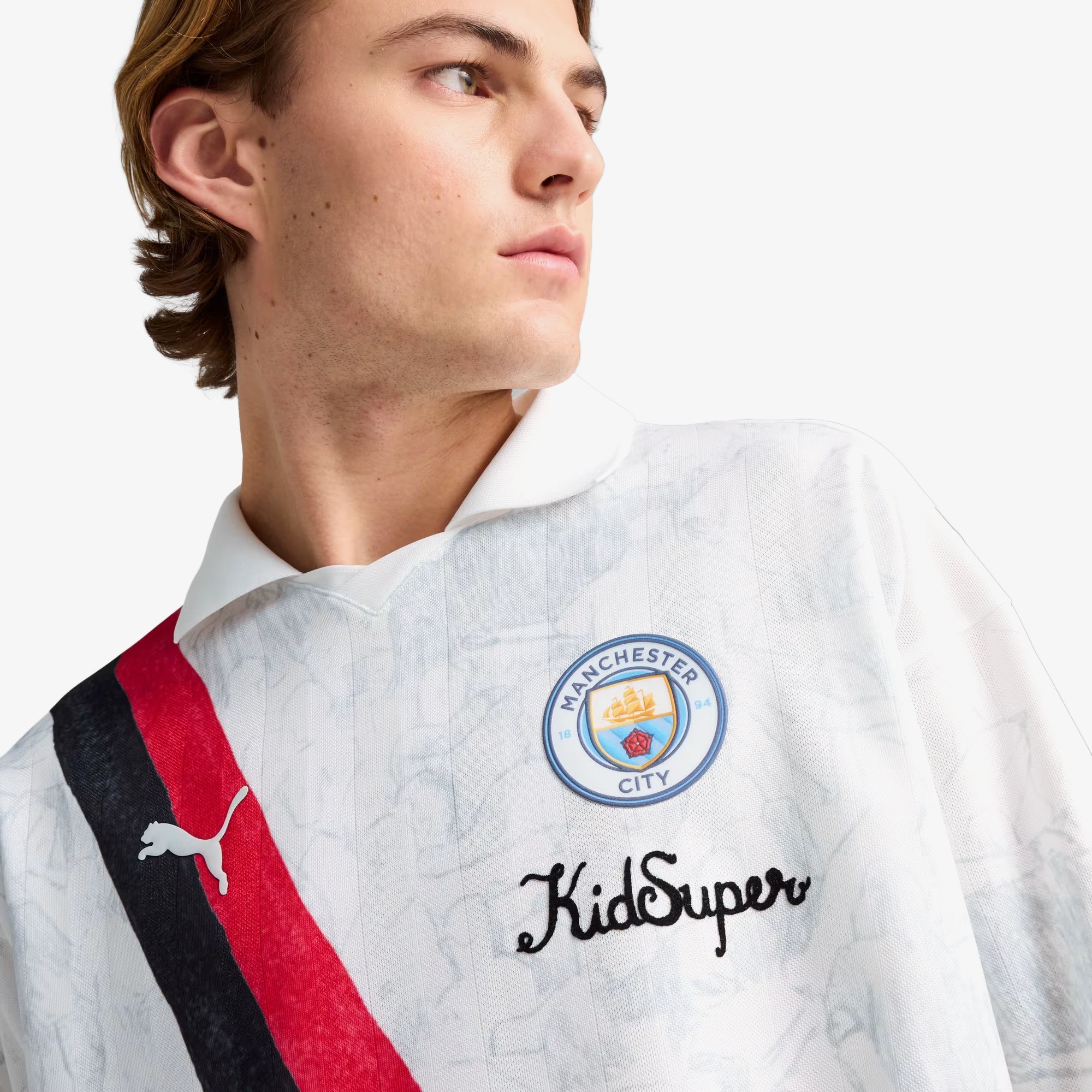 PUMA x KID SUPER x MANCHESTER CITY Retro Shirt 'White'
