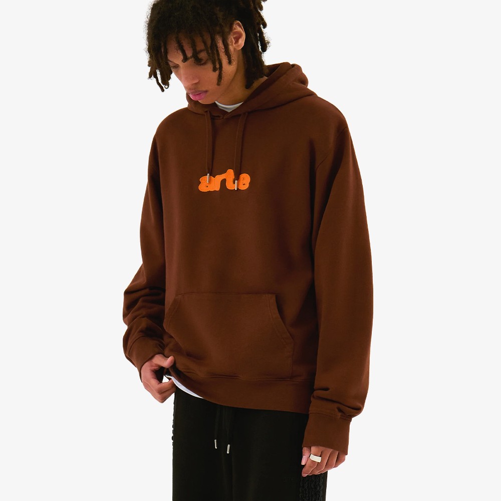 Embroidery Logo Hoodie 'Brown'