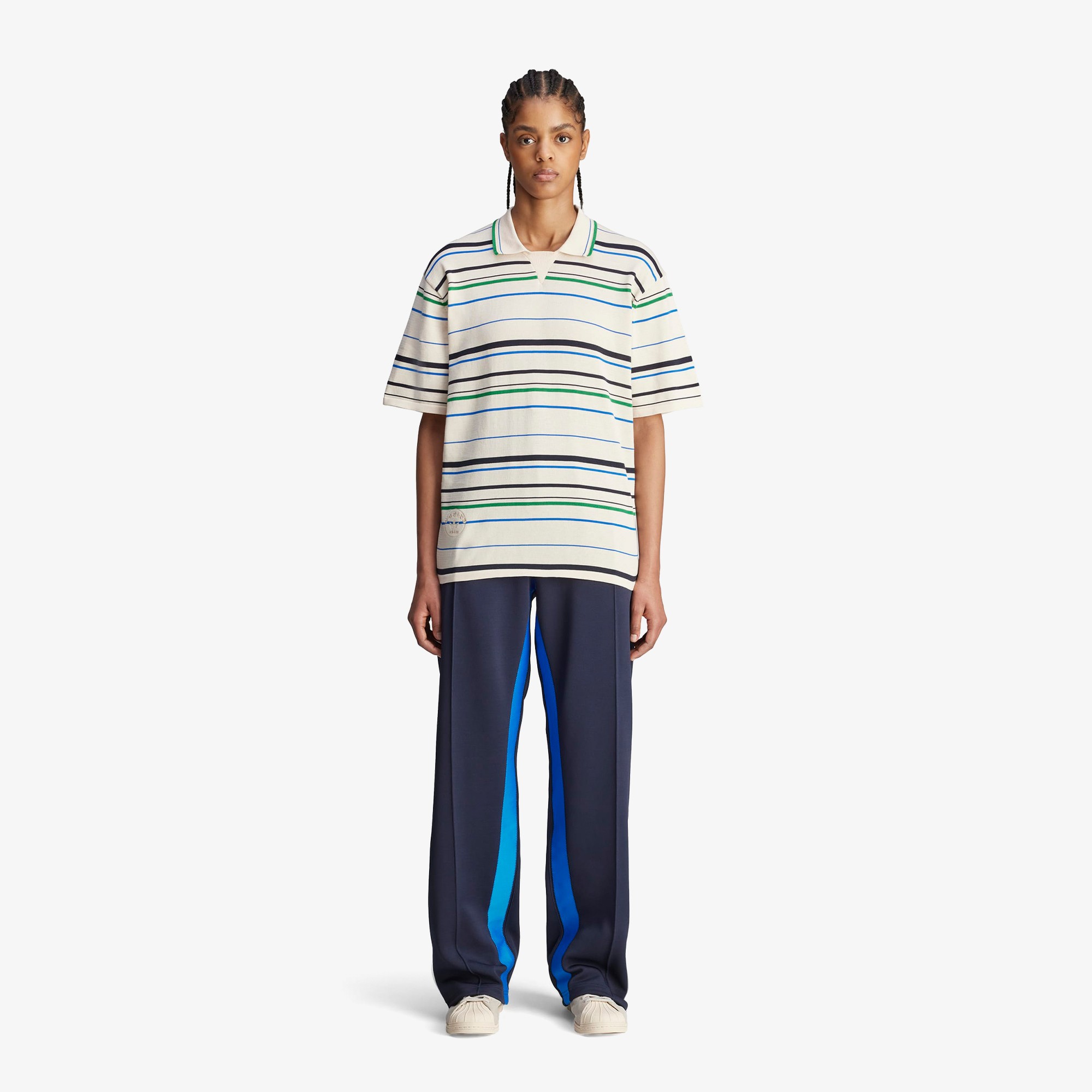 Wales Bonner x adidas Knit Polo T-shirt 'Wonder White'