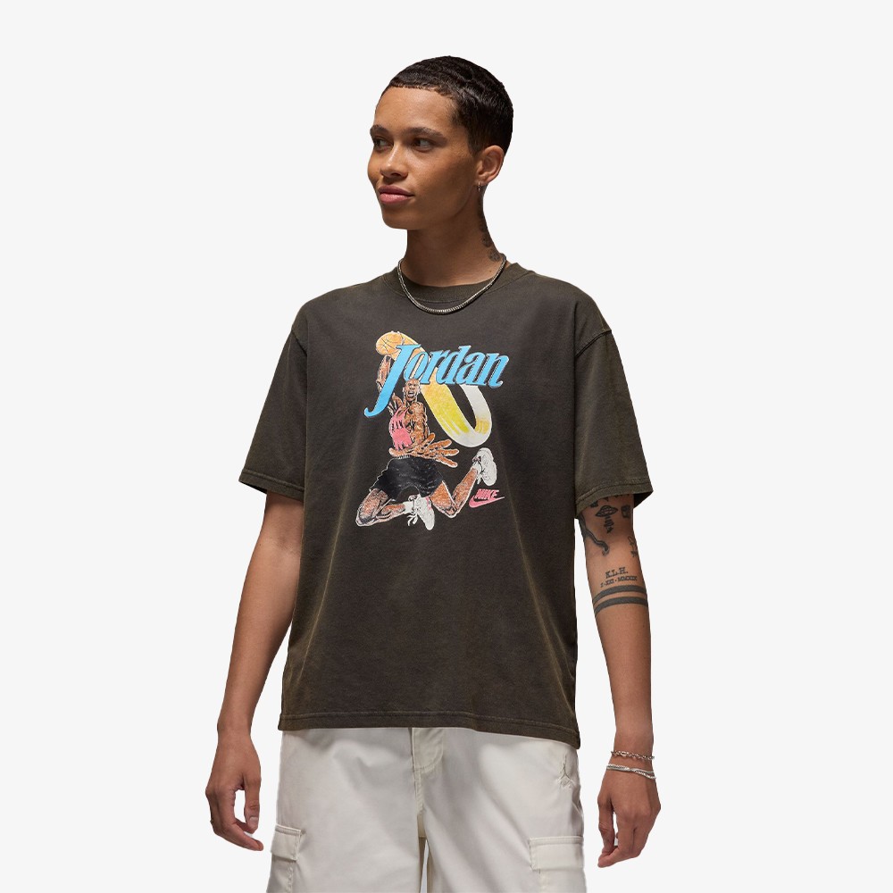 Air Jordan Graphic Girlfriend T-Shirt 'Off Noir/White'