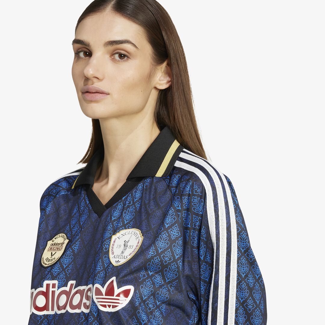 ● ADIDAS ● Retro Sports Cricket-inspired Cropped Jersey adidas Originals Retro Sports Cricket-inspired Cropped